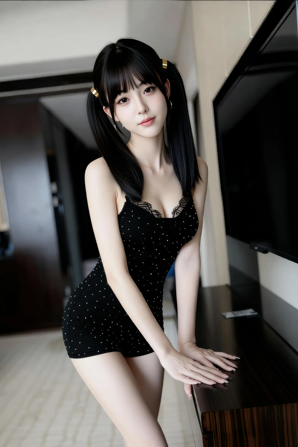 AIG  No.472 柚柚sasa黑色连体裤 - 18