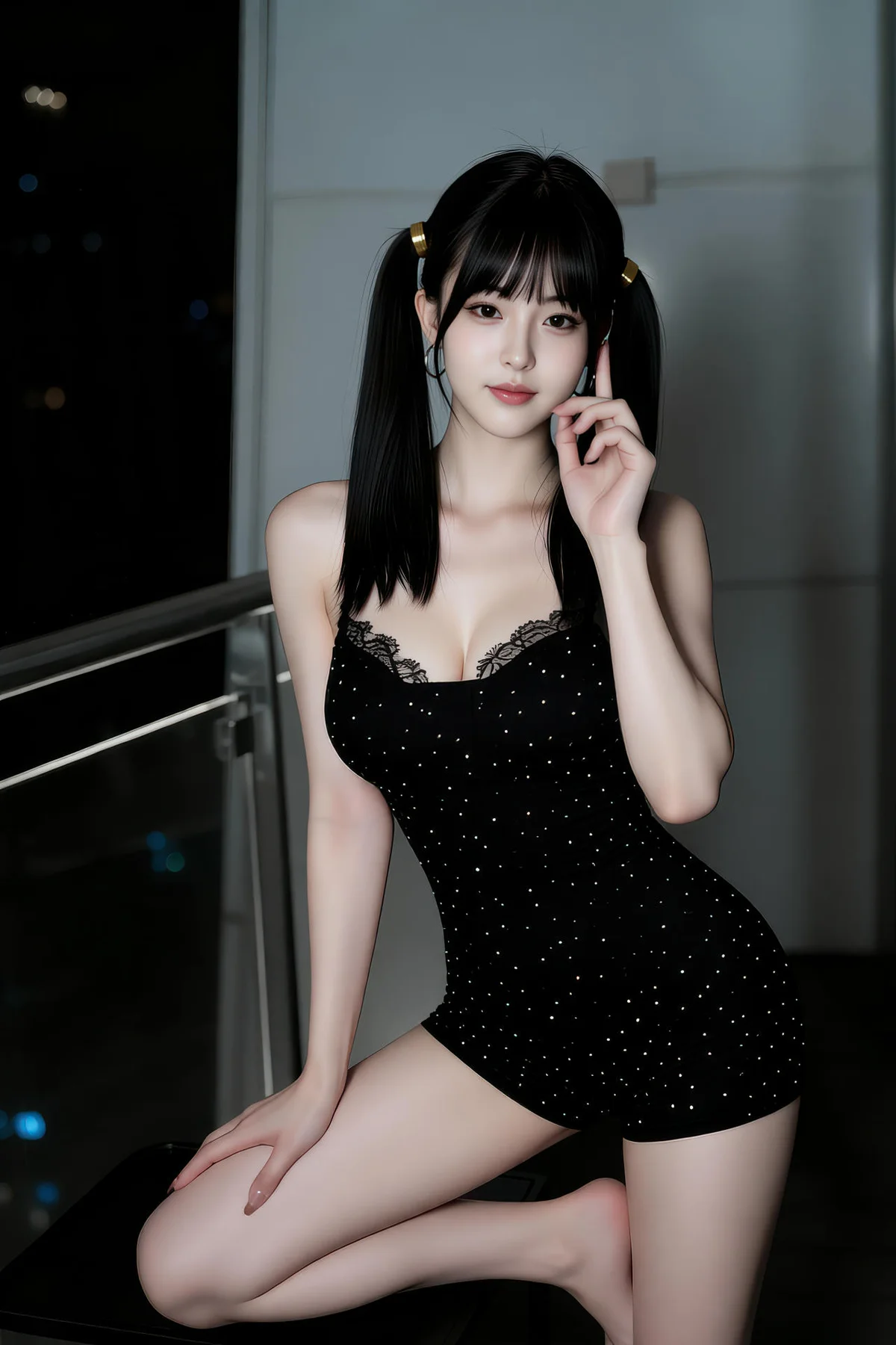 AIG  No.472 柚柚sasa黑色连体裤 - 52