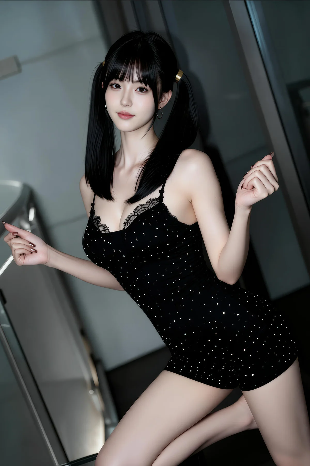 AIG  No.472 柚柚sasa黑色连体裤 - 70