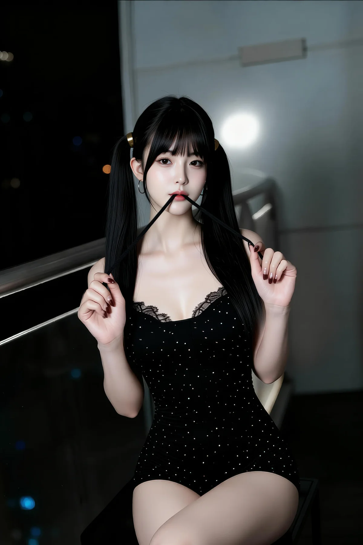 AIG  No.472 柚柚sasa黑色连体裤 - 74