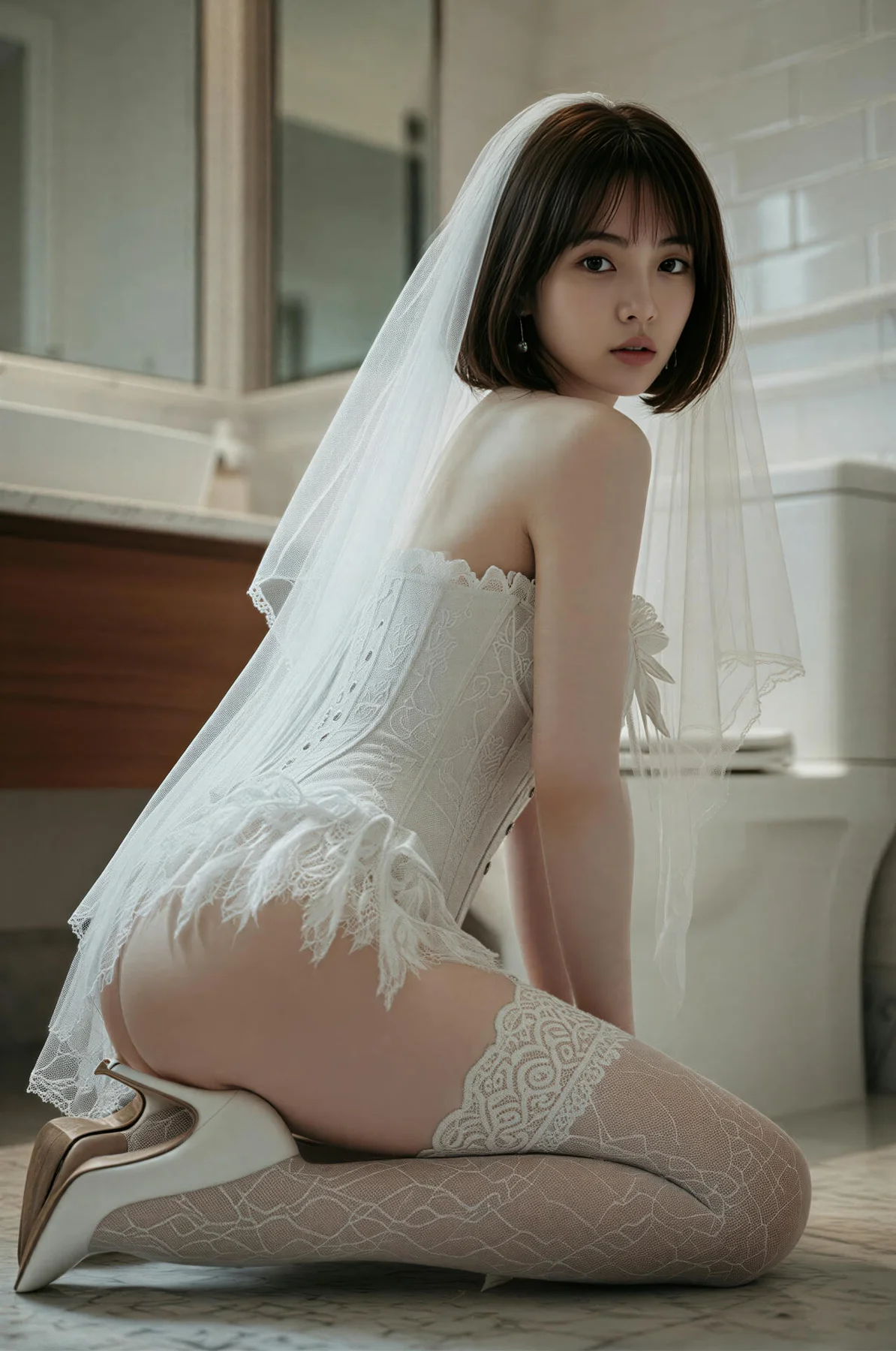 AIG  No.478 小乔白丝婚纱主题 - 24