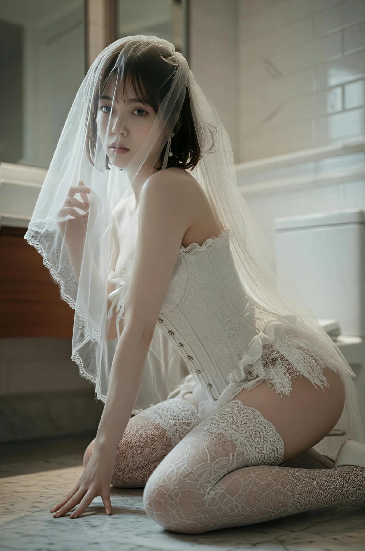 AIG  No.478 小乔白丝婚纱主题 - 33