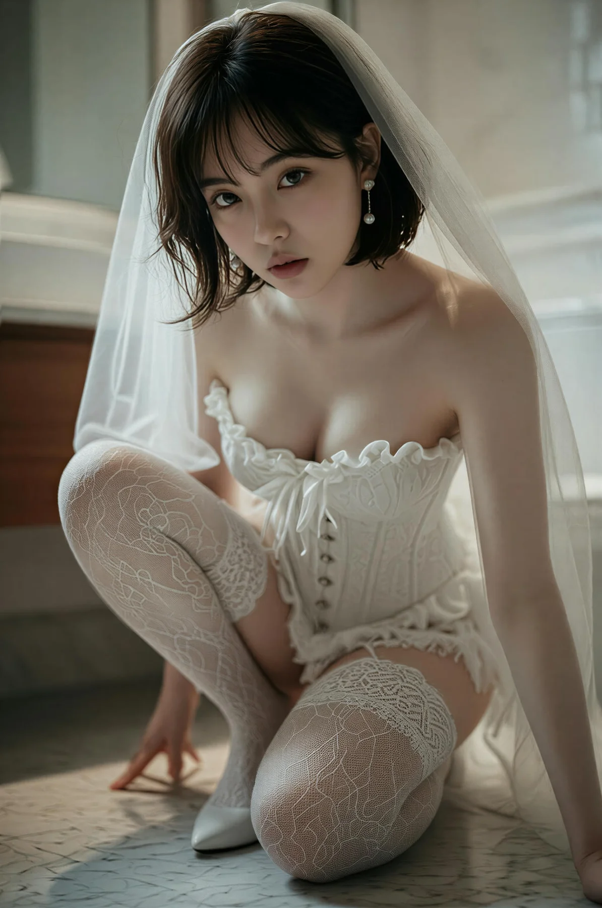 AIG  No.478 小乔白丝婚纱主题 - 35