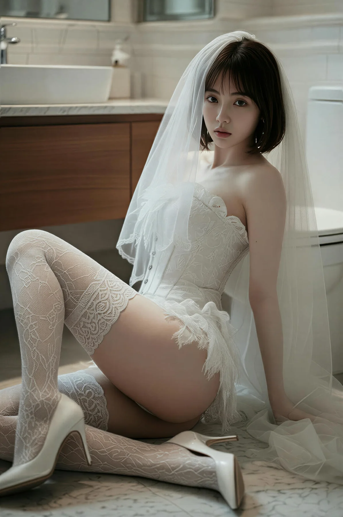 AIG  No.478 小乔白丝婚纱主题 - 41