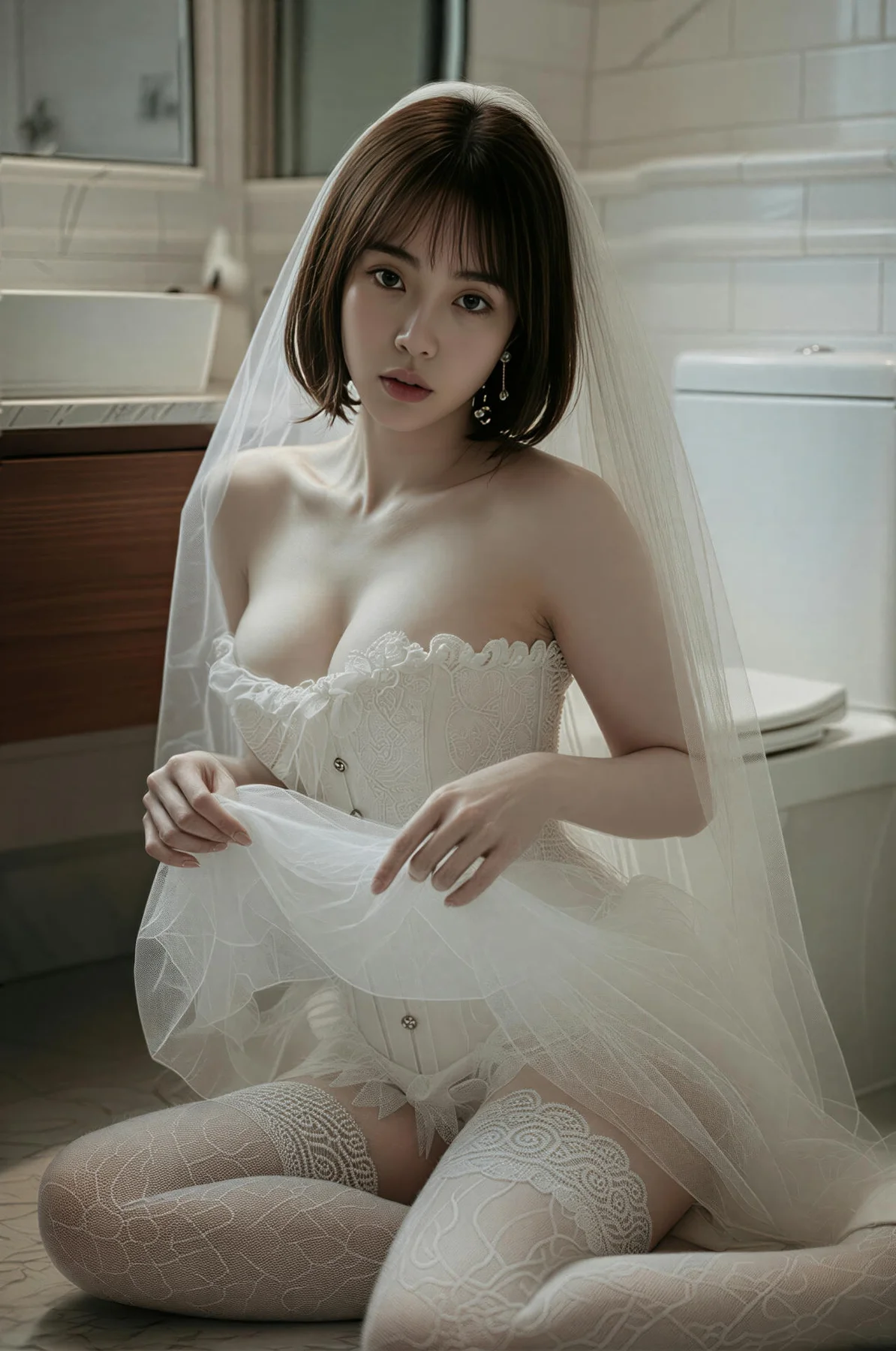 AIG  No.478 小乔白丝婚纱主题 - 51