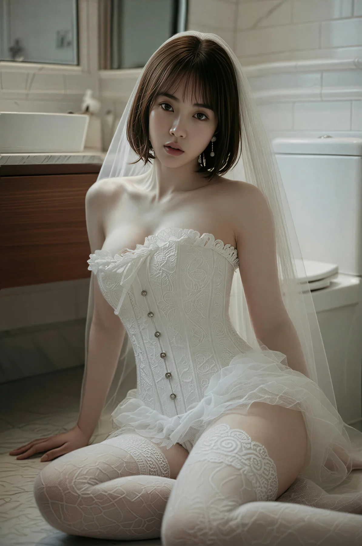 AIG  No.478 小乔白丝婚纱主题 - 53