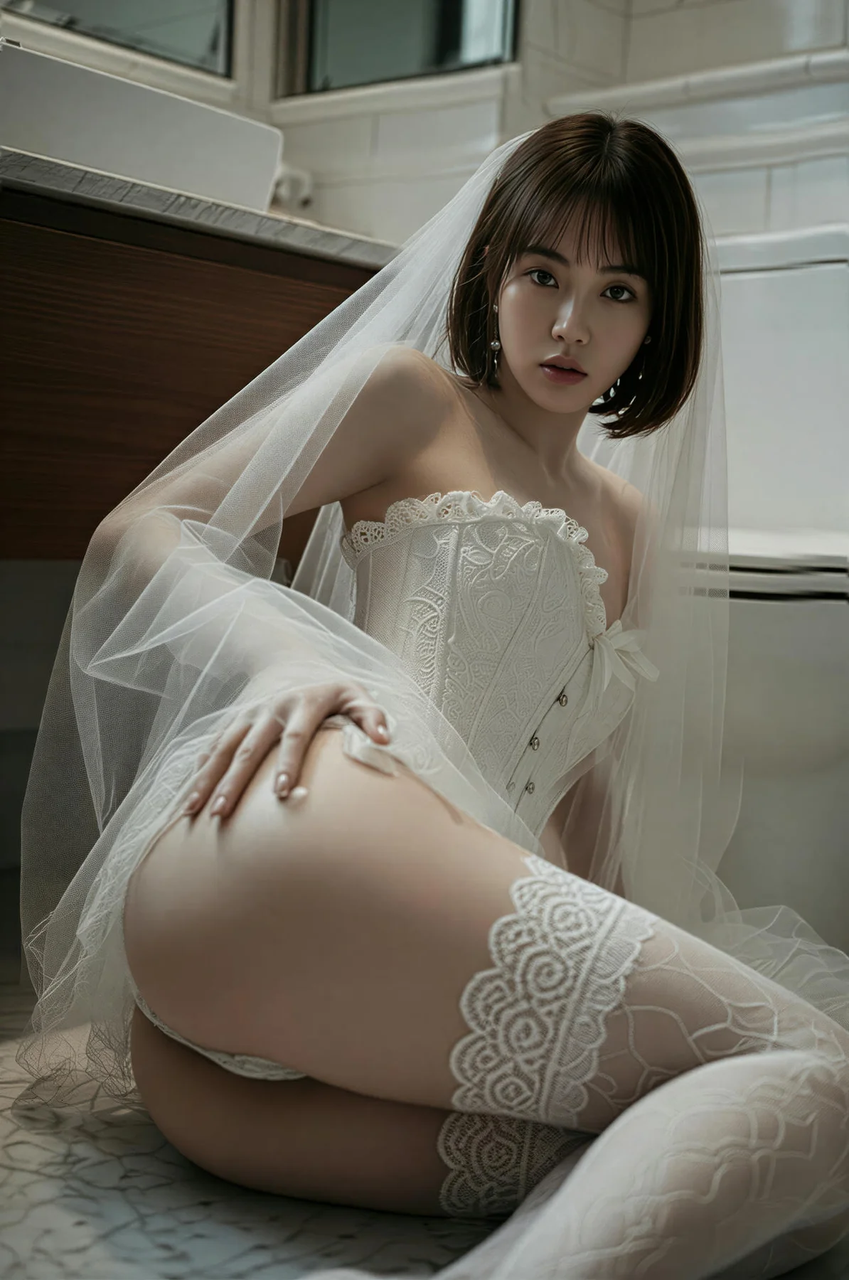 AIG  No.478 小乔白丝婚纱主题 - 54