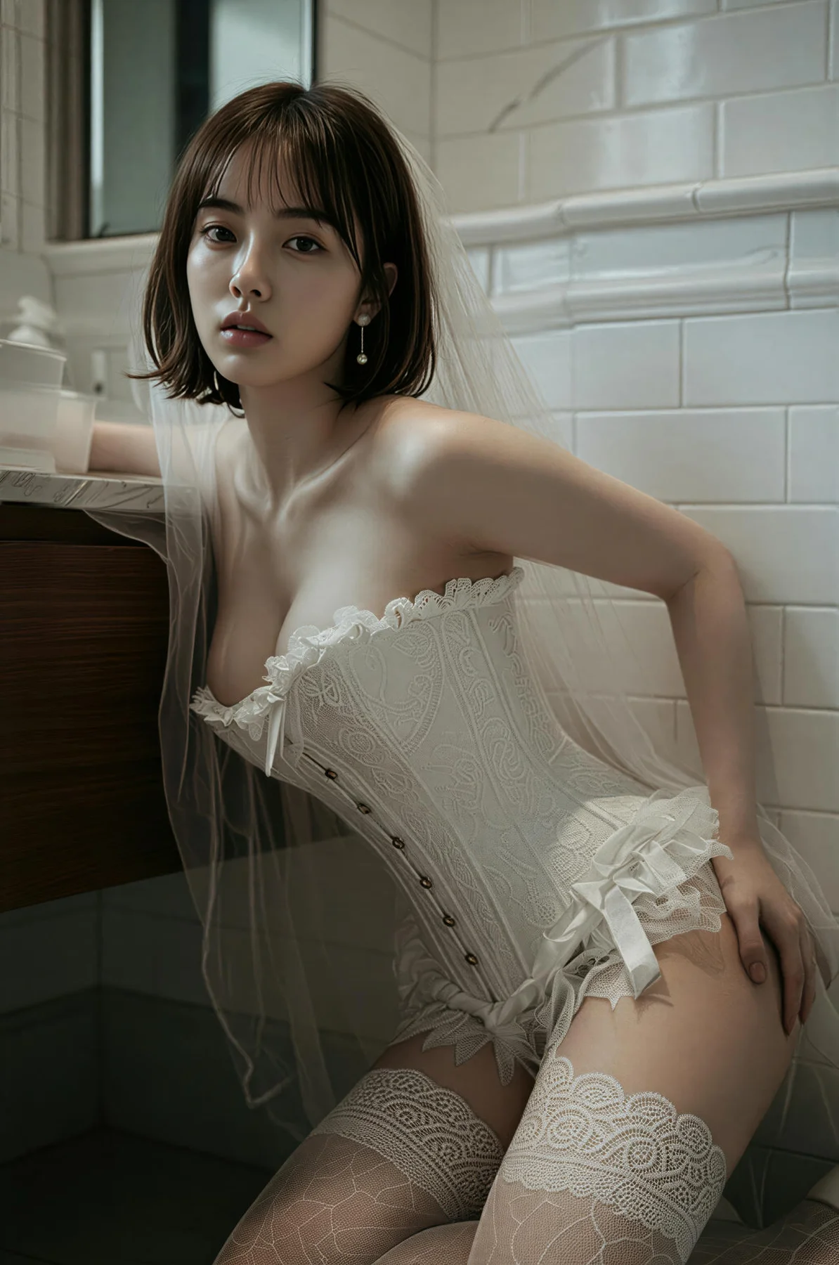 AIG  No.478 小乔白丝婚纱主题 - 55