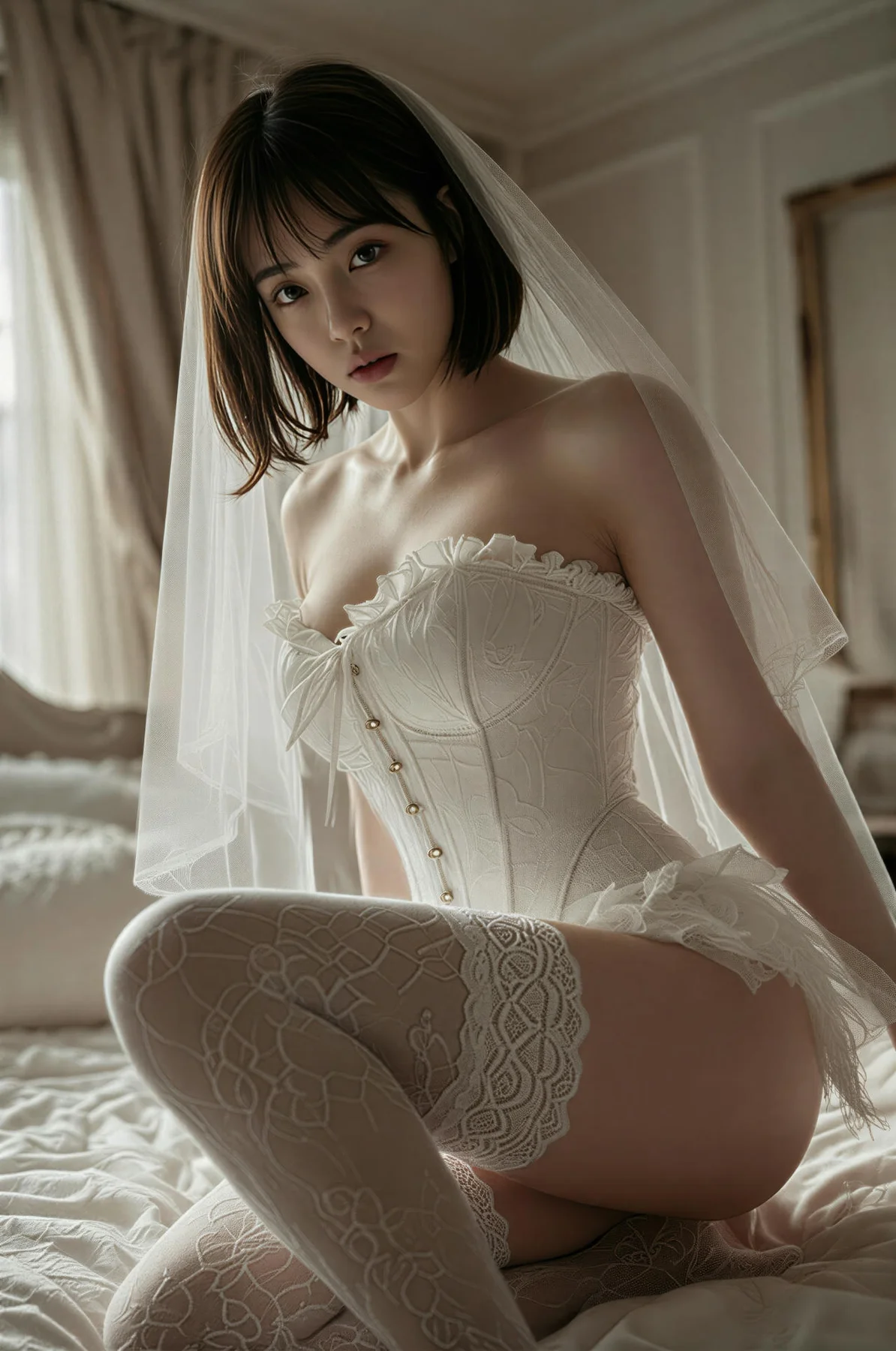 AIG  No.478 小乔白丝婚纱主题 - 65