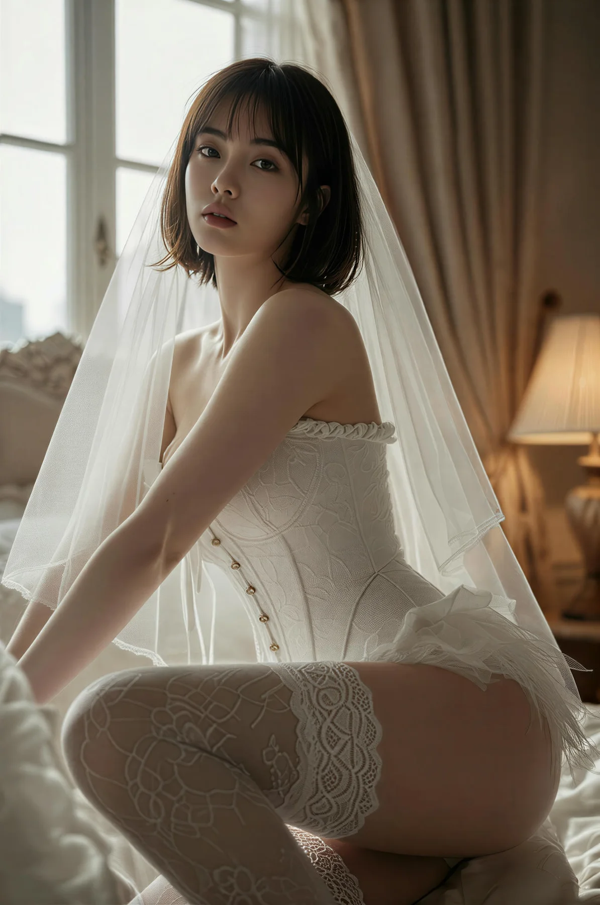 AIG  No.478 小乔白丝婚纱主题 - 66