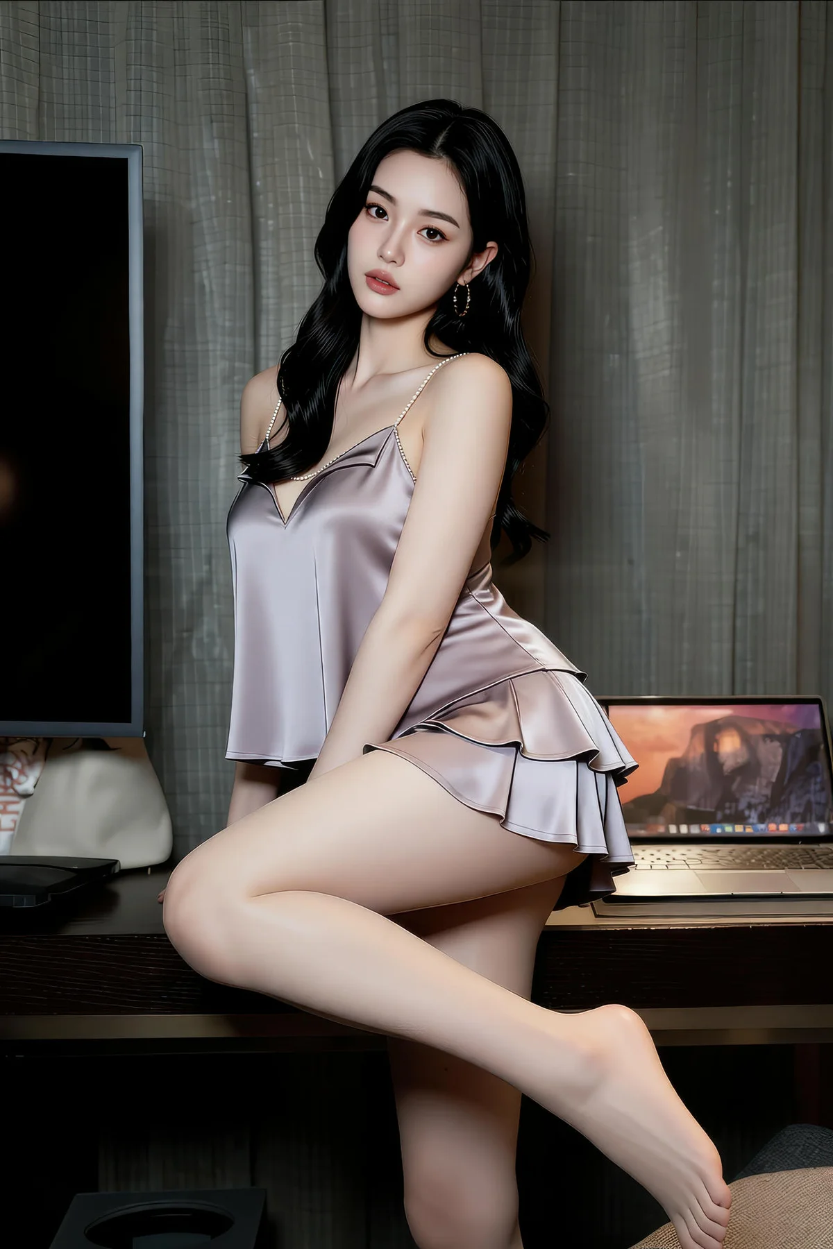 AIG  No.483 乐瑶丝绸睡衣写真 - 14