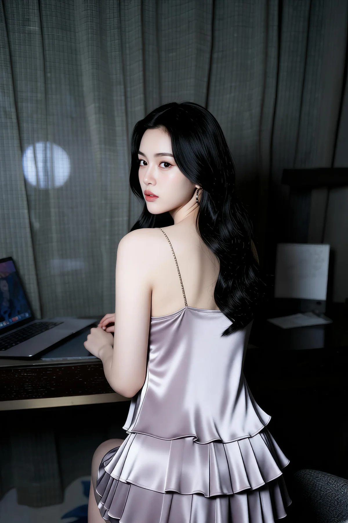 AIG  No.483 乐瑶丝绸睡衣写真 - 30