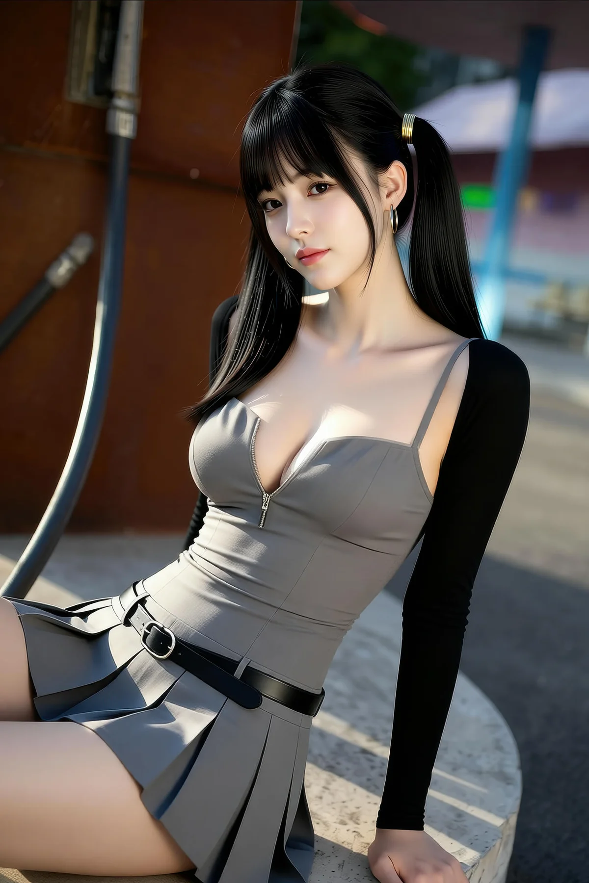 AIG  No.495 柚柚sasa爆乳短裙少女 - 15