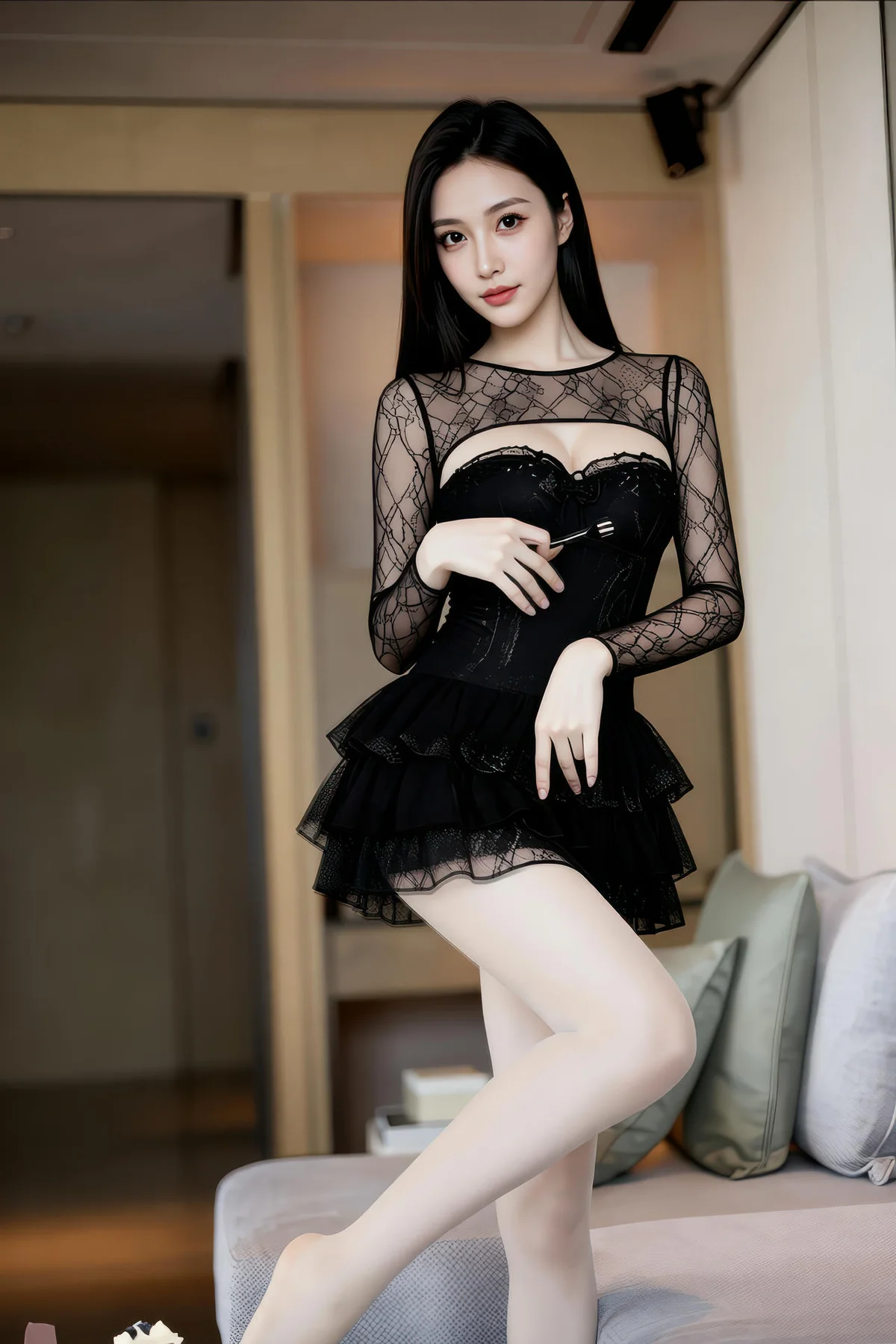 AIG  No.507 猫猫er黑丝蕾丝美腿 - 48