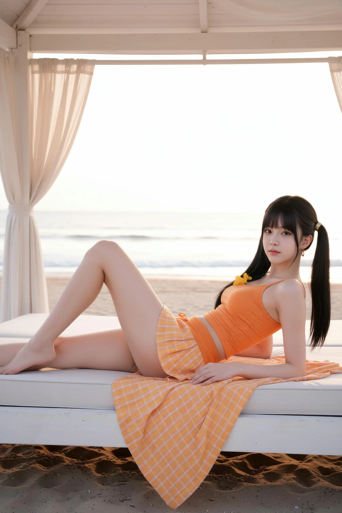 AIG  No.531 柚柚橙色短裙写真 - 12