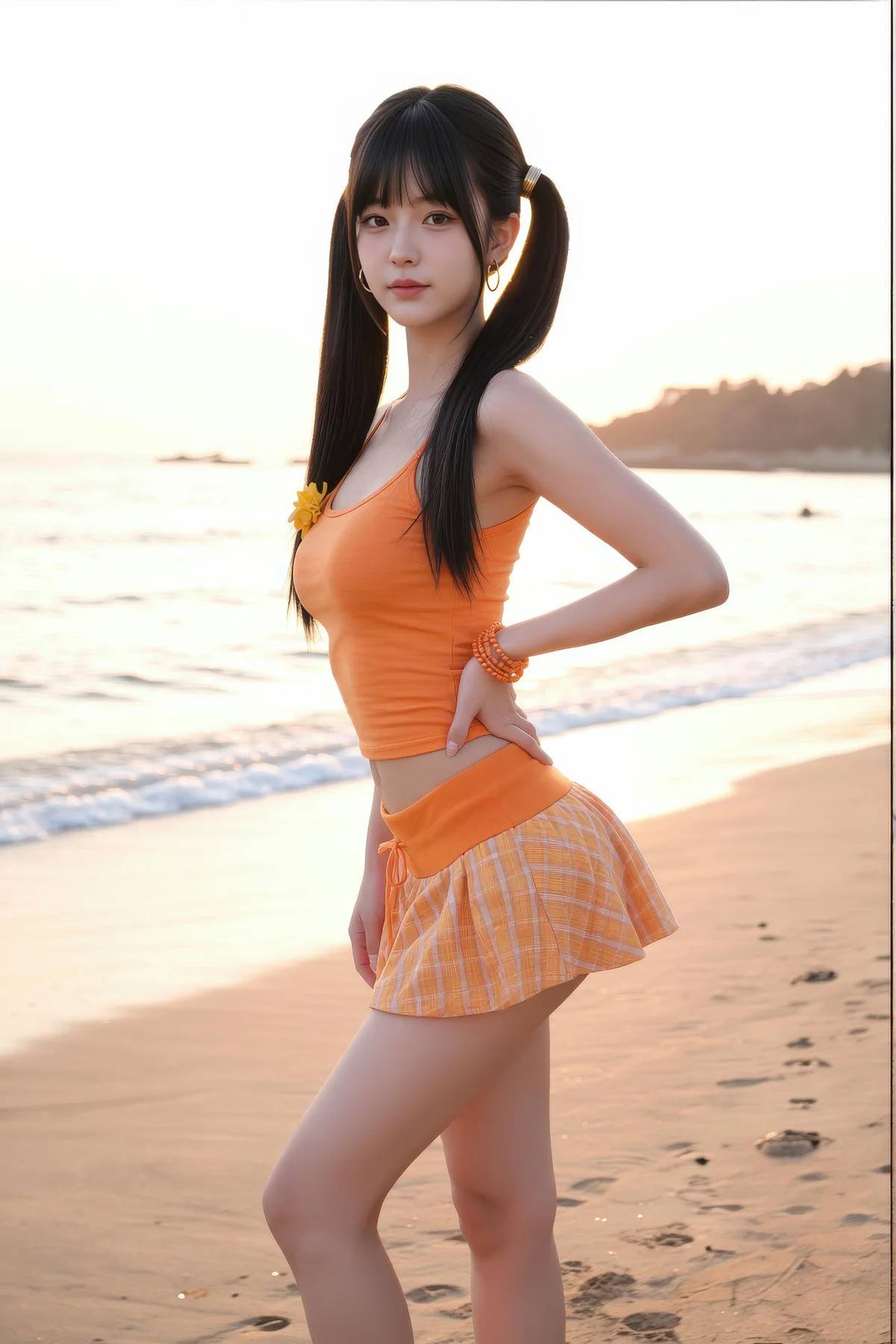 AIG  No.531 柚柚橙色短裙写真 - 34