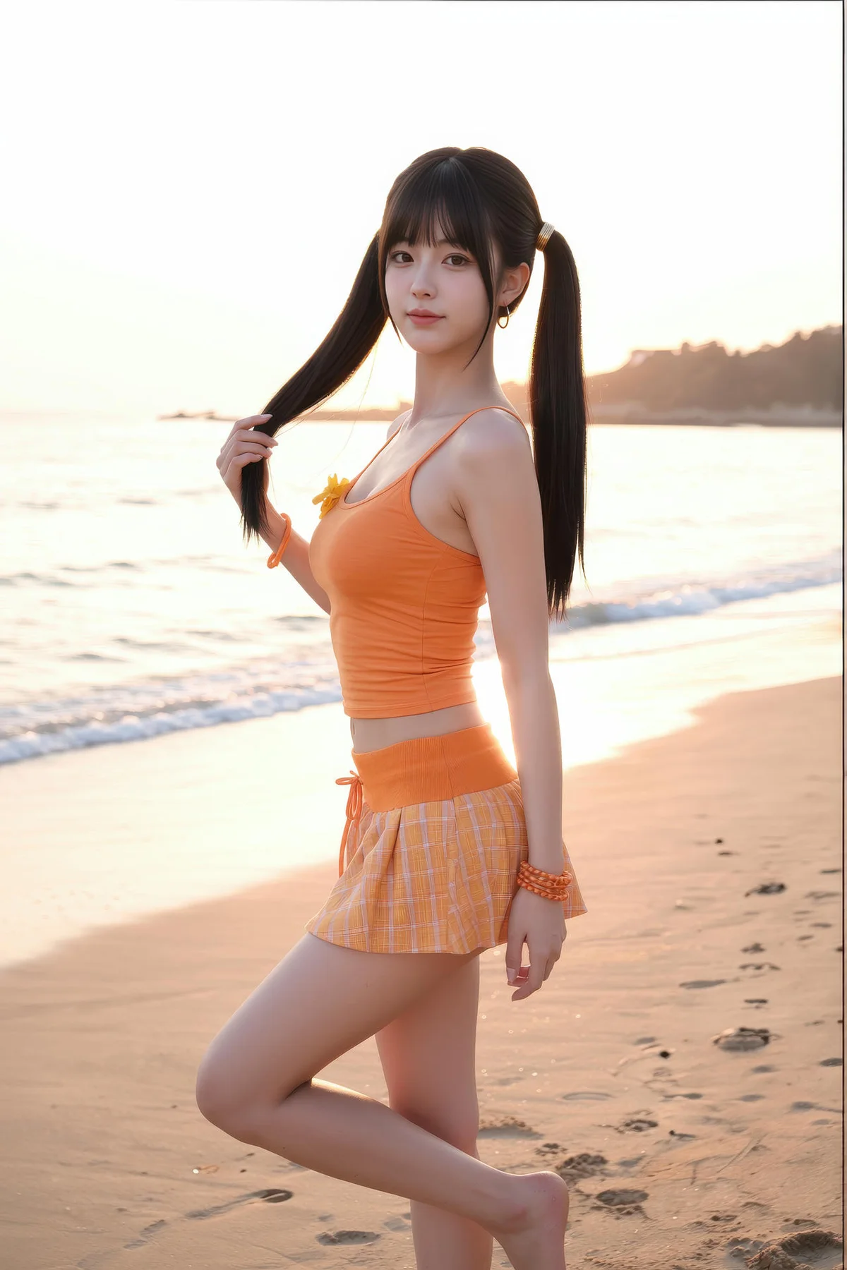 AIG  No.531 柚柚橙色短裙写真 - 37