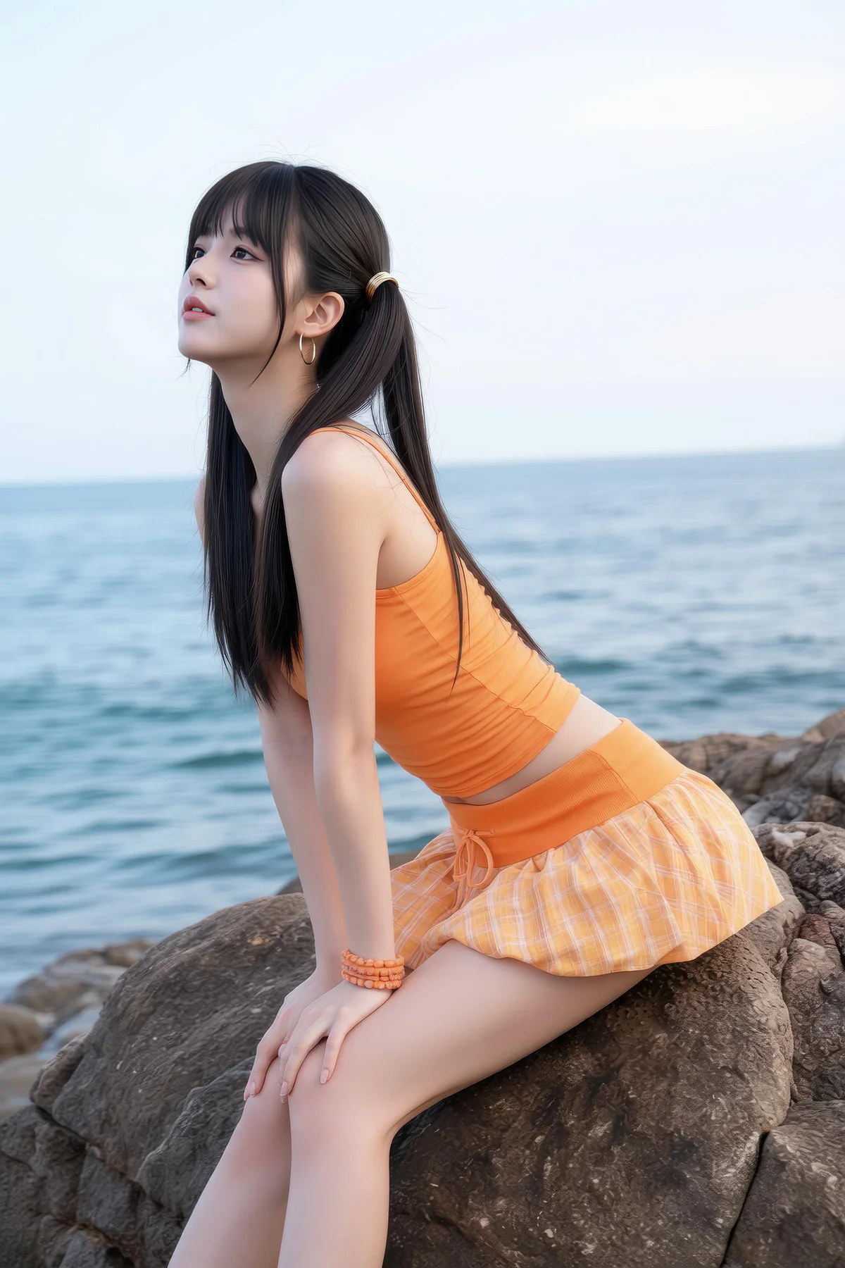 AIG  No.531 柚柚橙色短裙写真 - 43