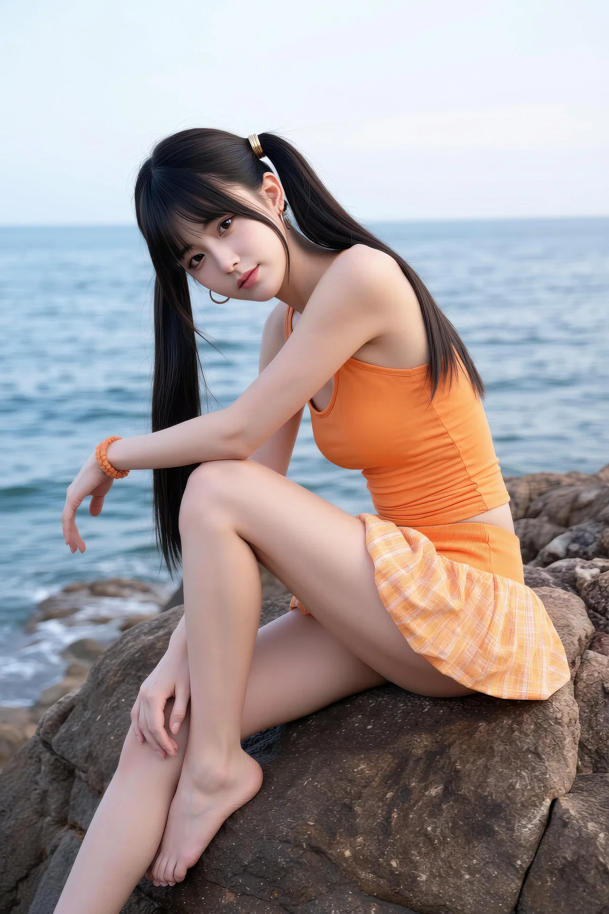 AIG  No.531 柚柚橙色短裙写真 - 44