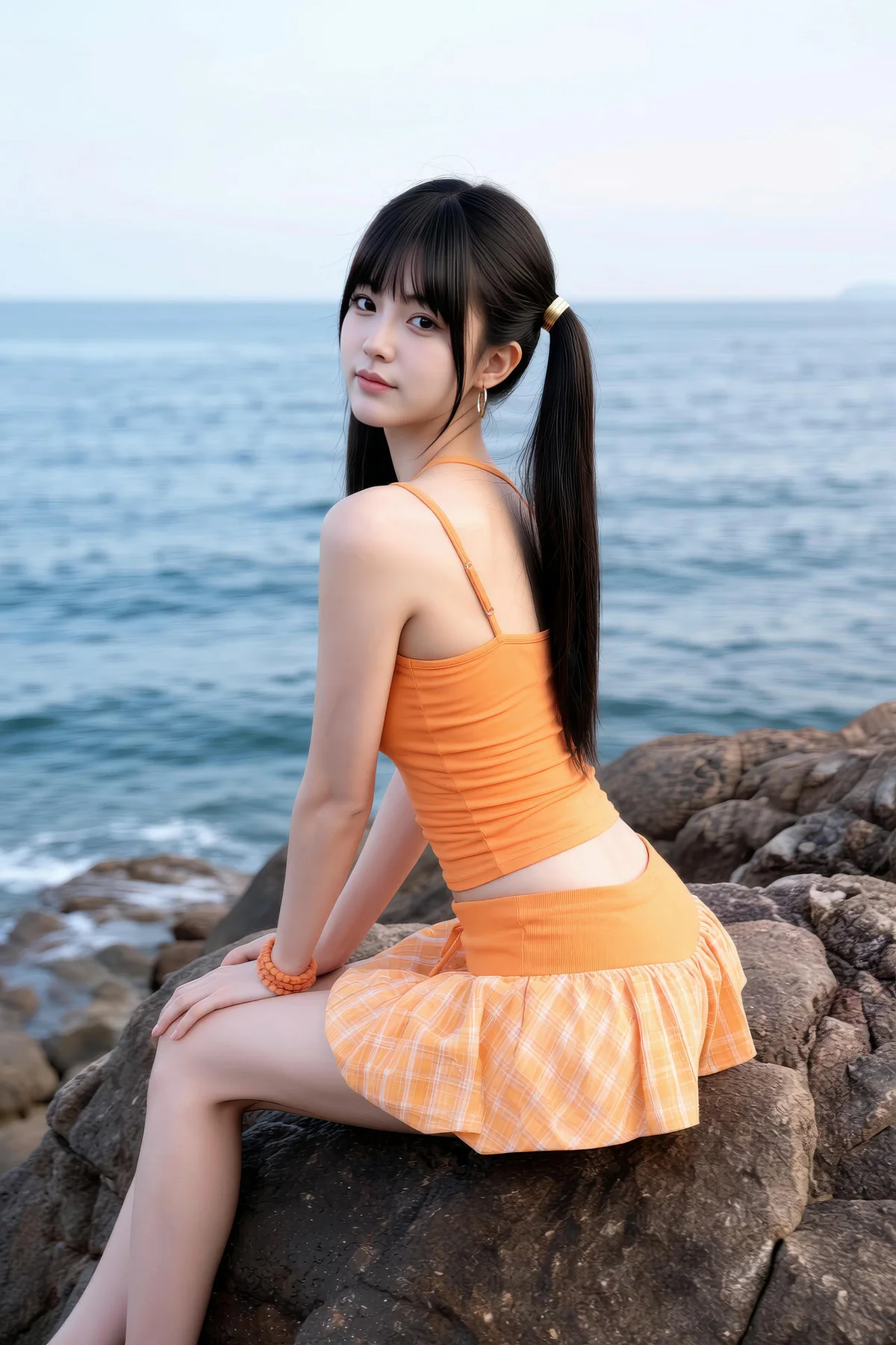 AIG  No.531 柚柚橙色短裙写真 - 49