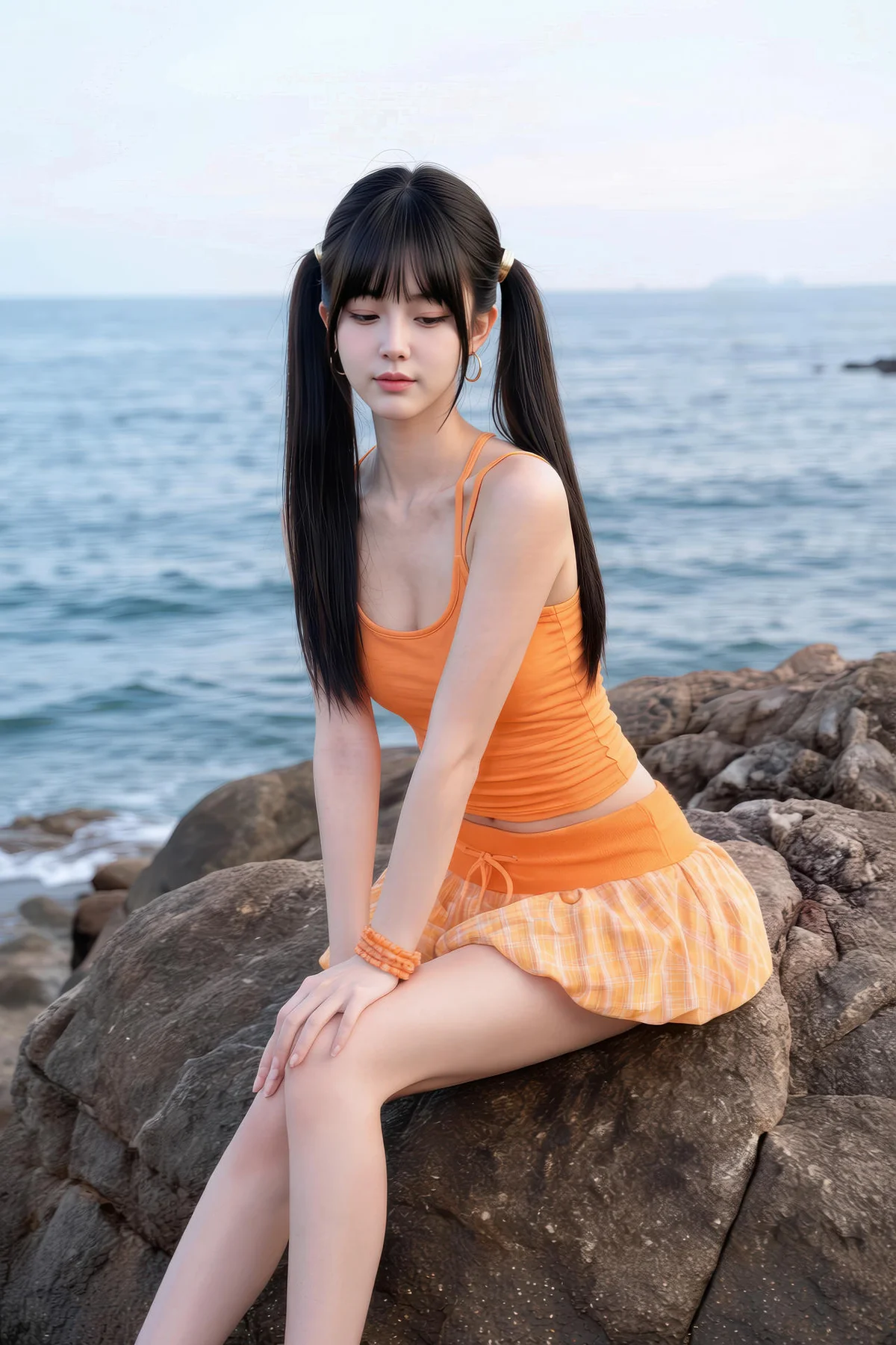 AIG  No.531 柚柚橙色短裙写真 - 50