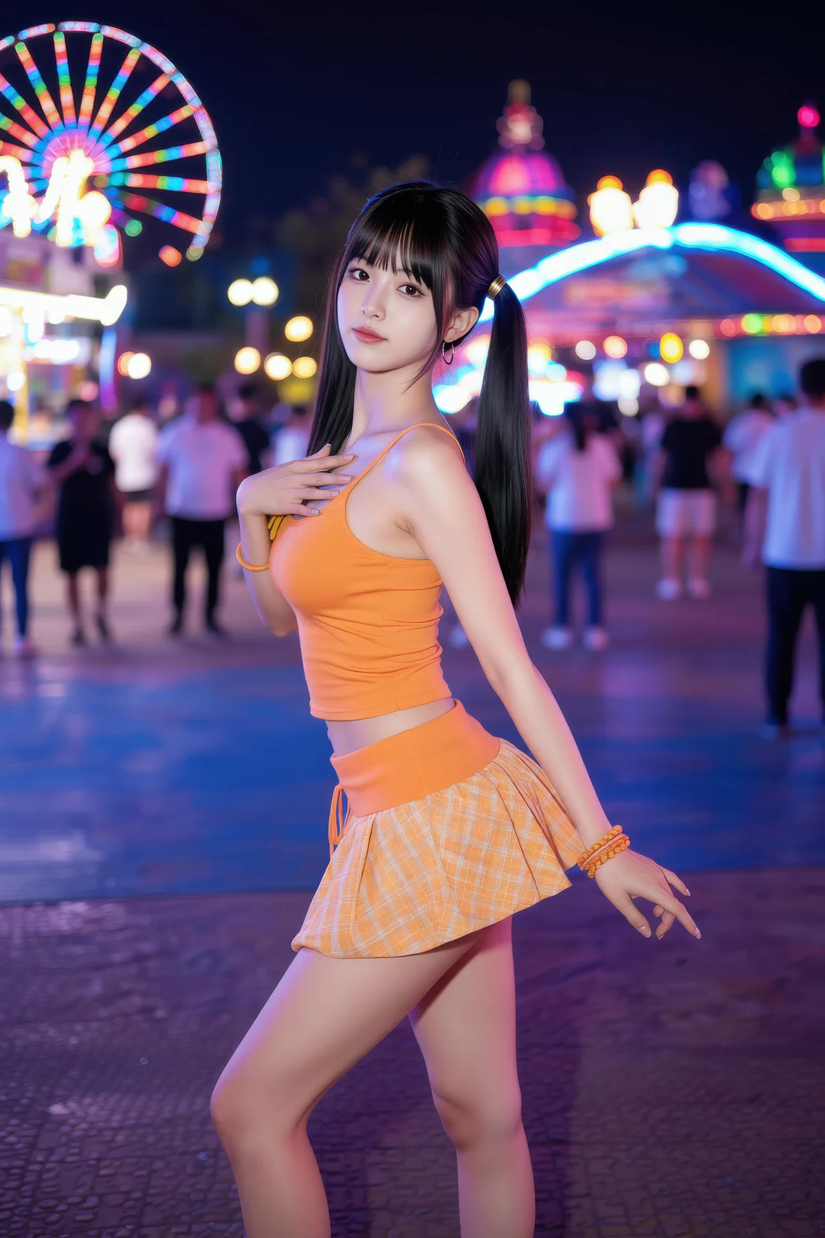 AIG  No.531 柚柚橙色短裙写真 - 69