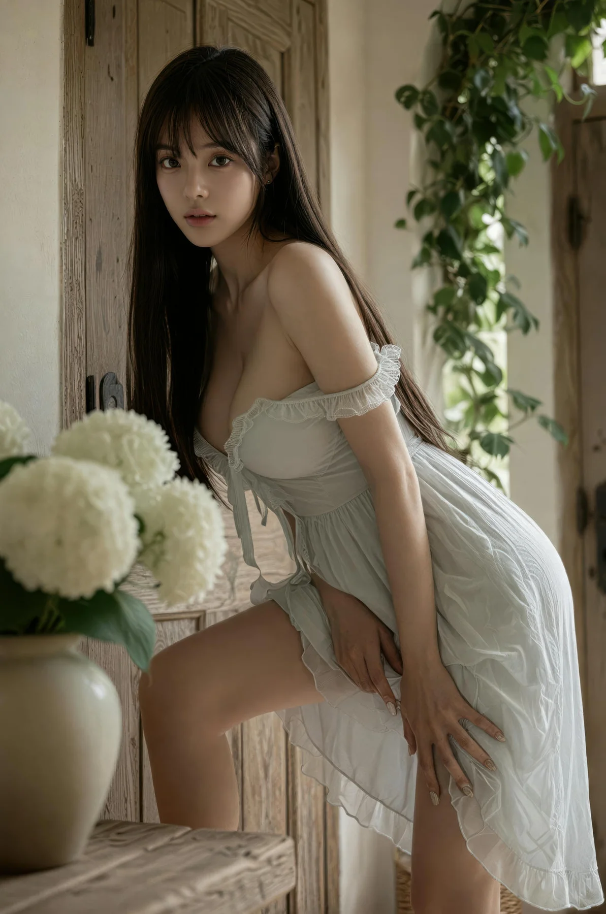 AIG  No.537 芭喜mila爆乳白色礼服裙 - 35