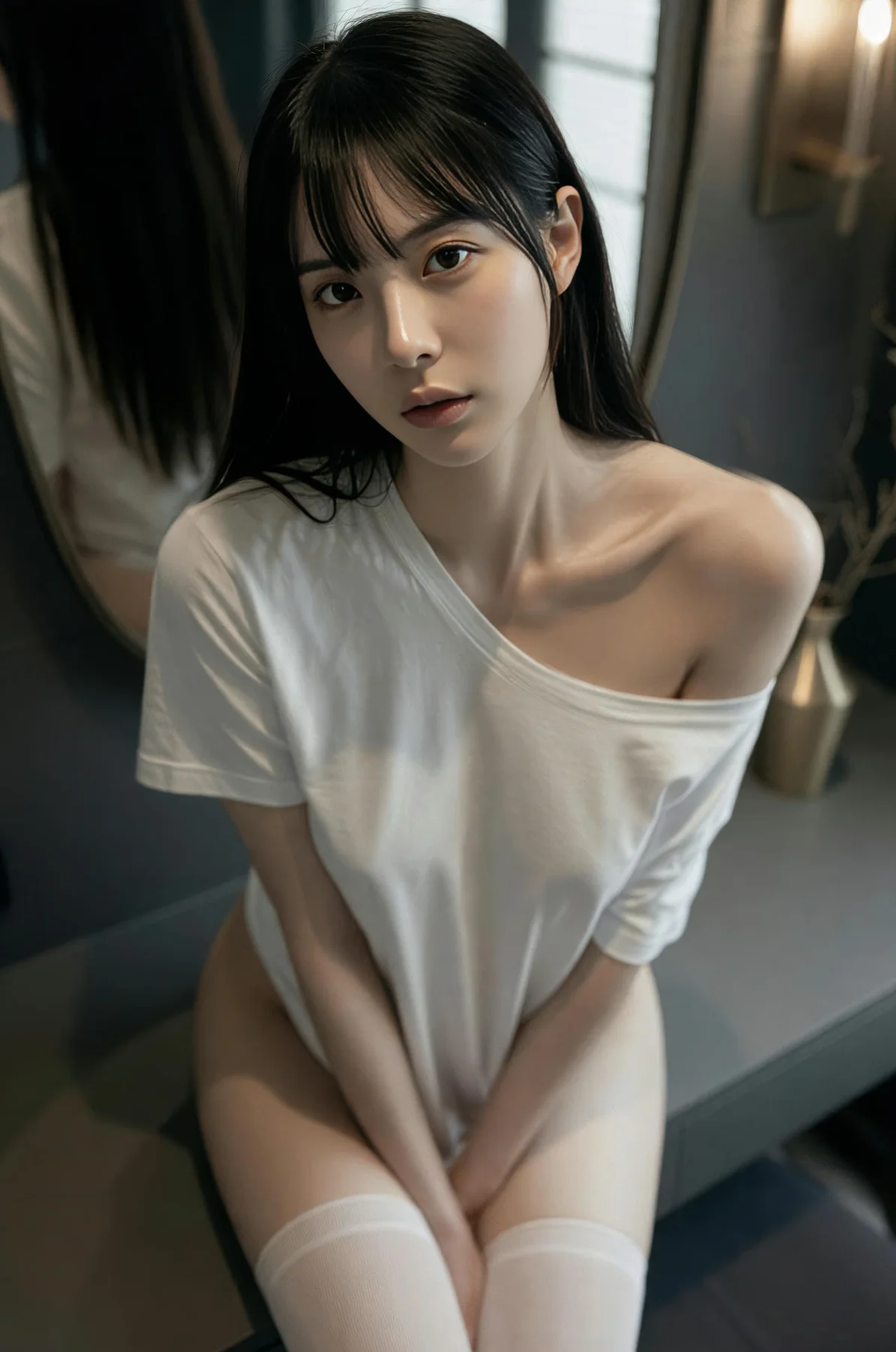 AIG  No.540 芭喜mila香肩白色t美腿 - 16