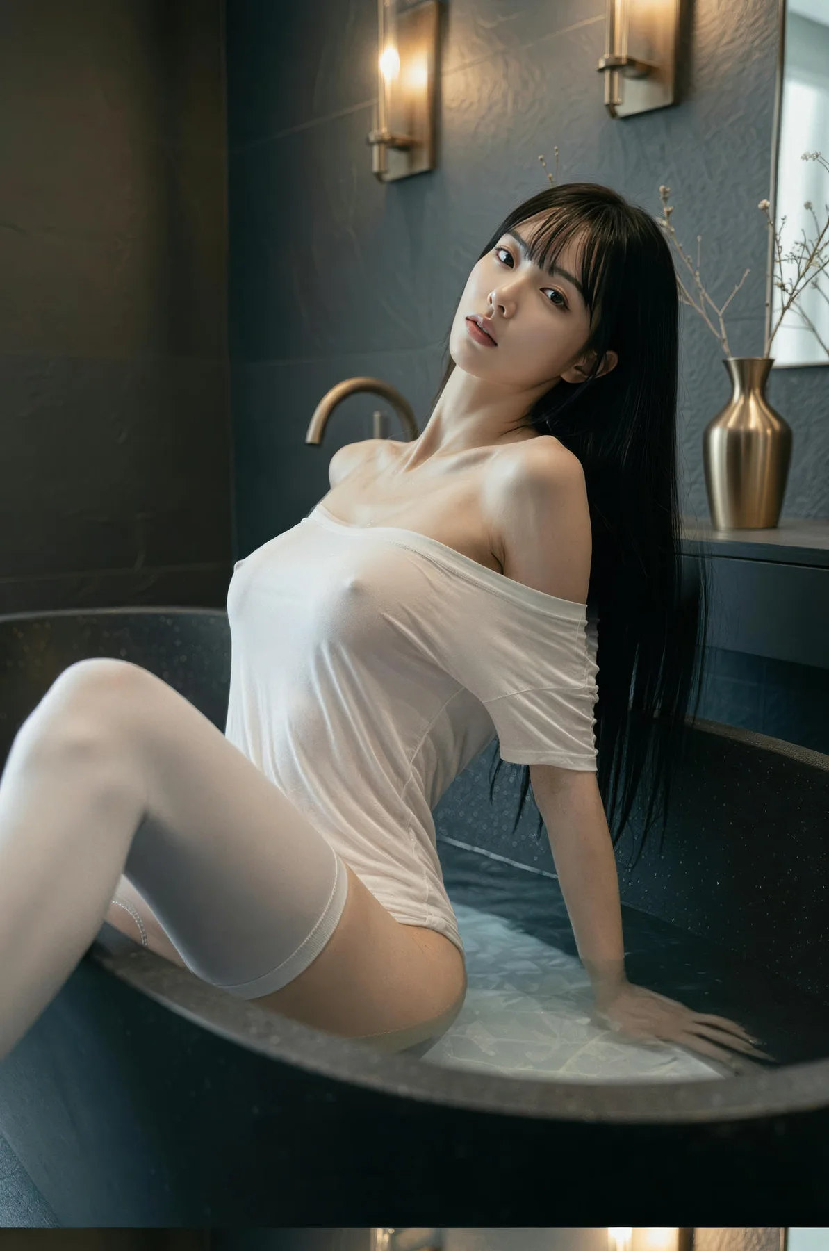 AIG  No.540 芭喜mila香肩白色t美腿 - 47