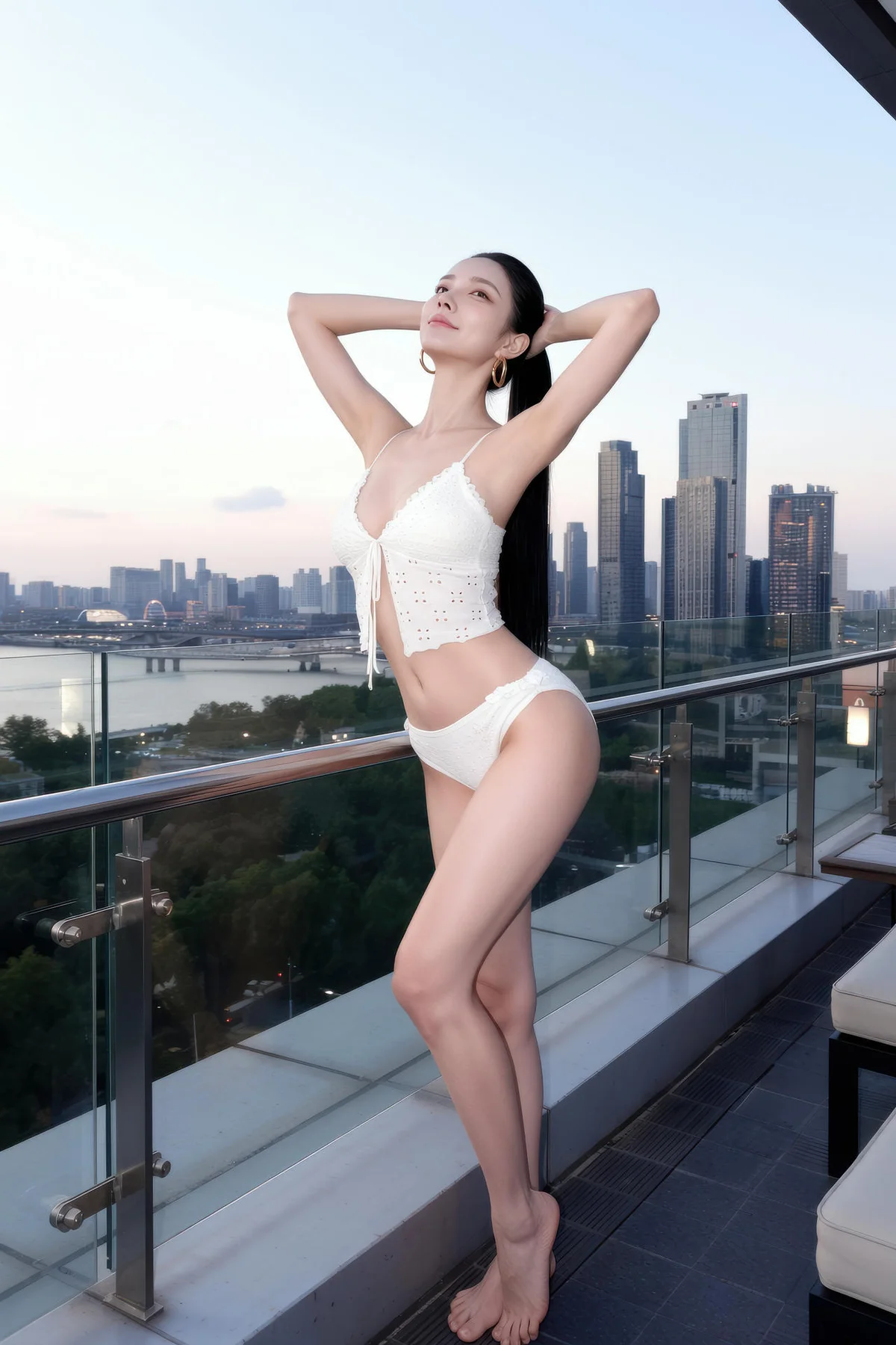 AIG  No.541 米妹爆乳白色吊带 - 69