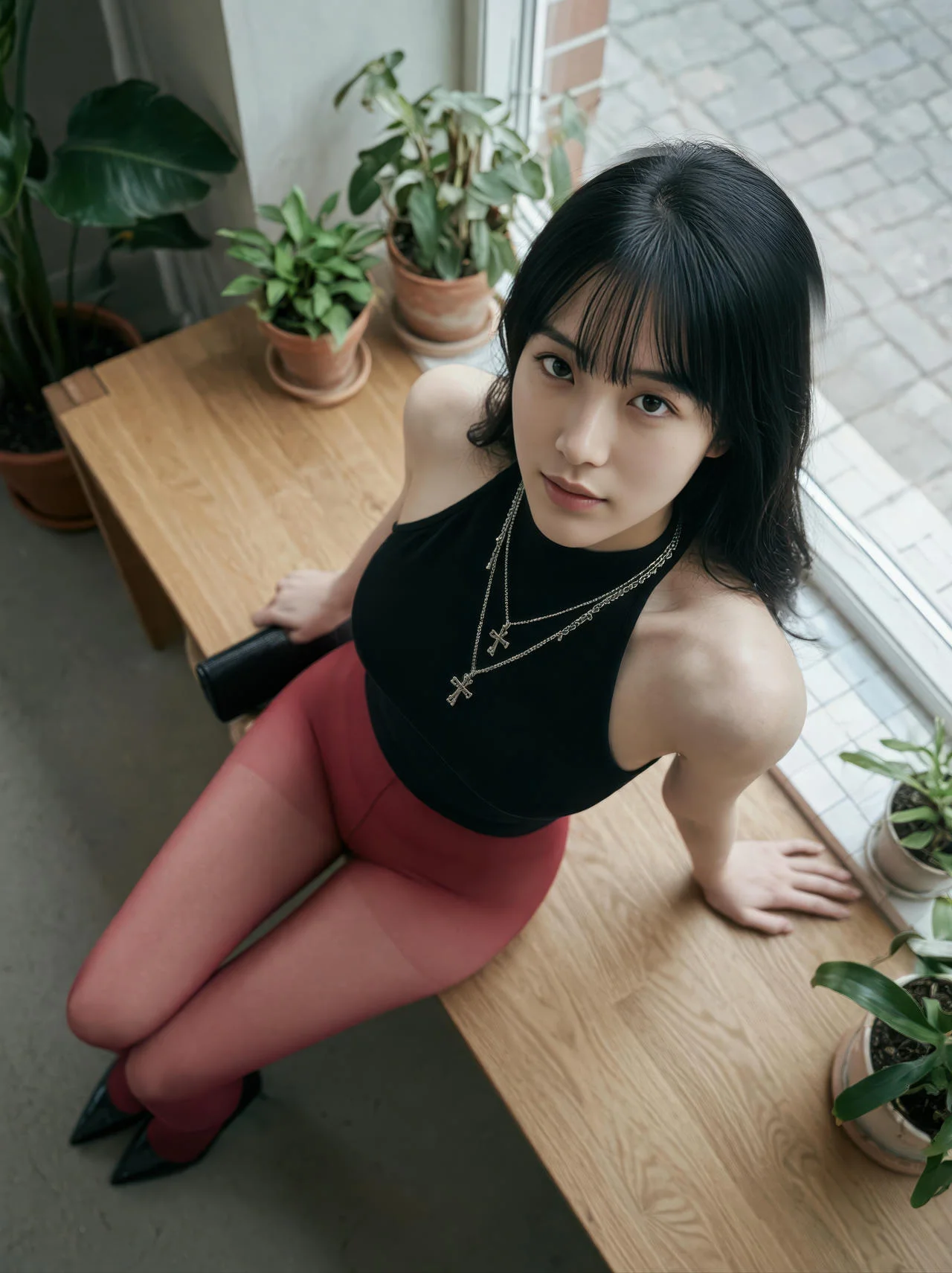 AIG  No.550 芭喜mila地铁红色丝袜 - 55