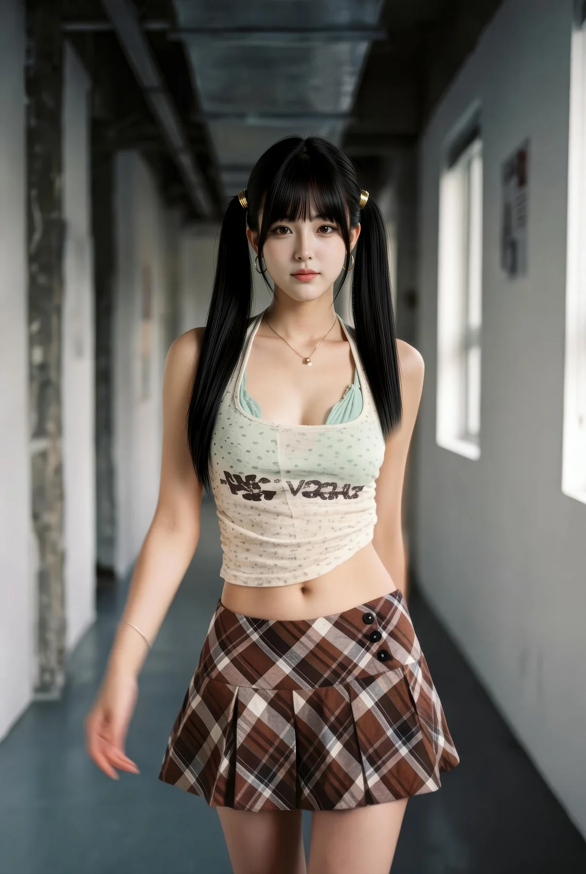 AIG  No.551 柚柚格子短裙写真 - 16