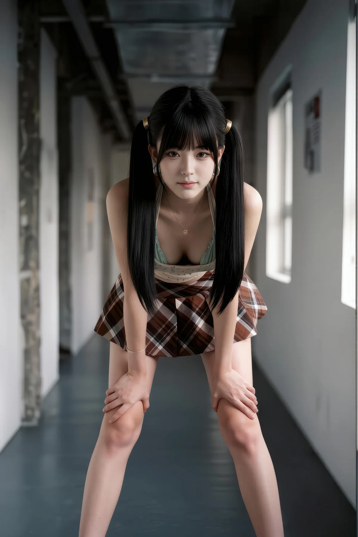 AIG  No.551 柚柚格子短裙写真 - 19