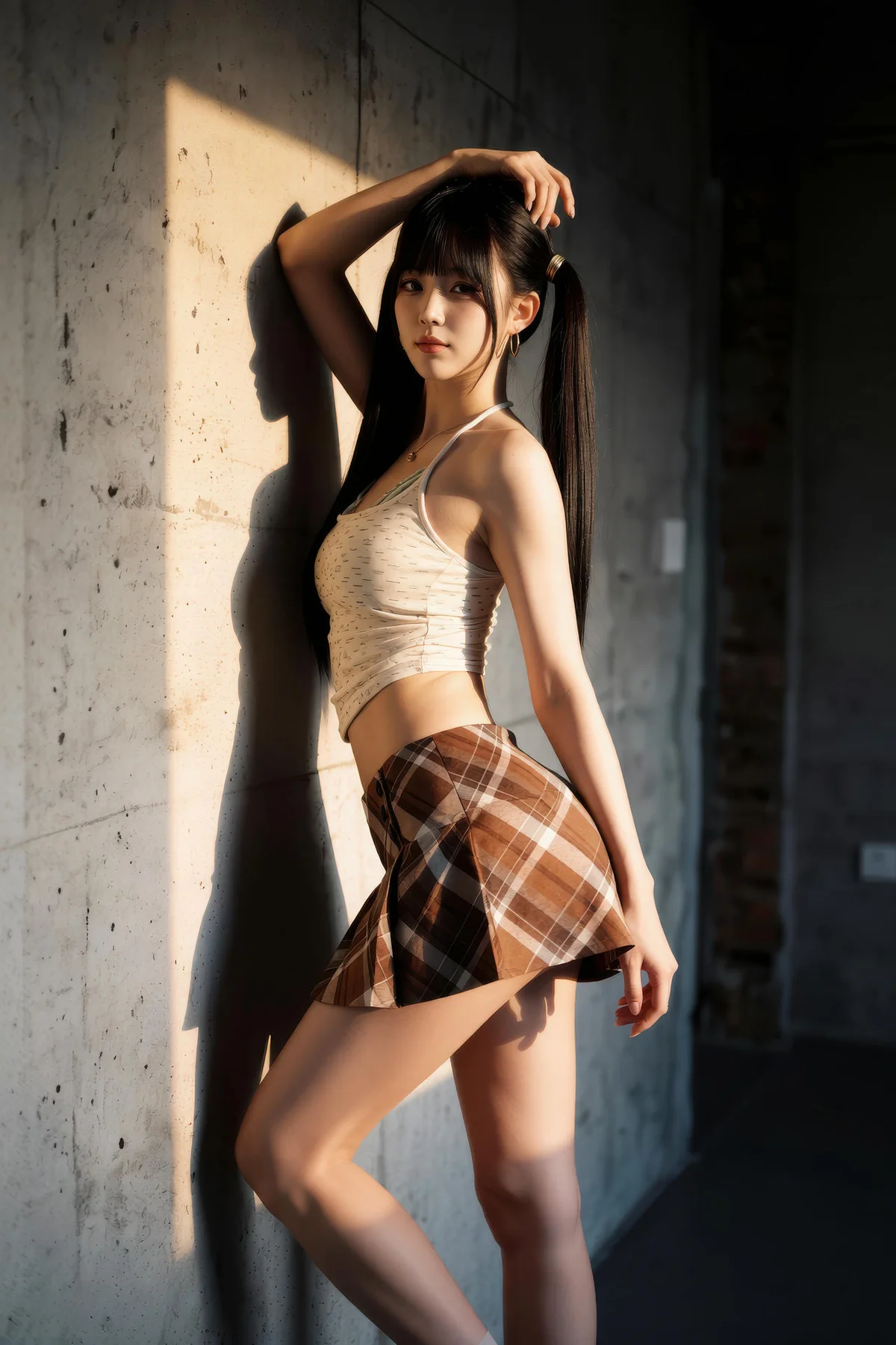 AIG  No.551 柚柚格子短裙写真 - 27