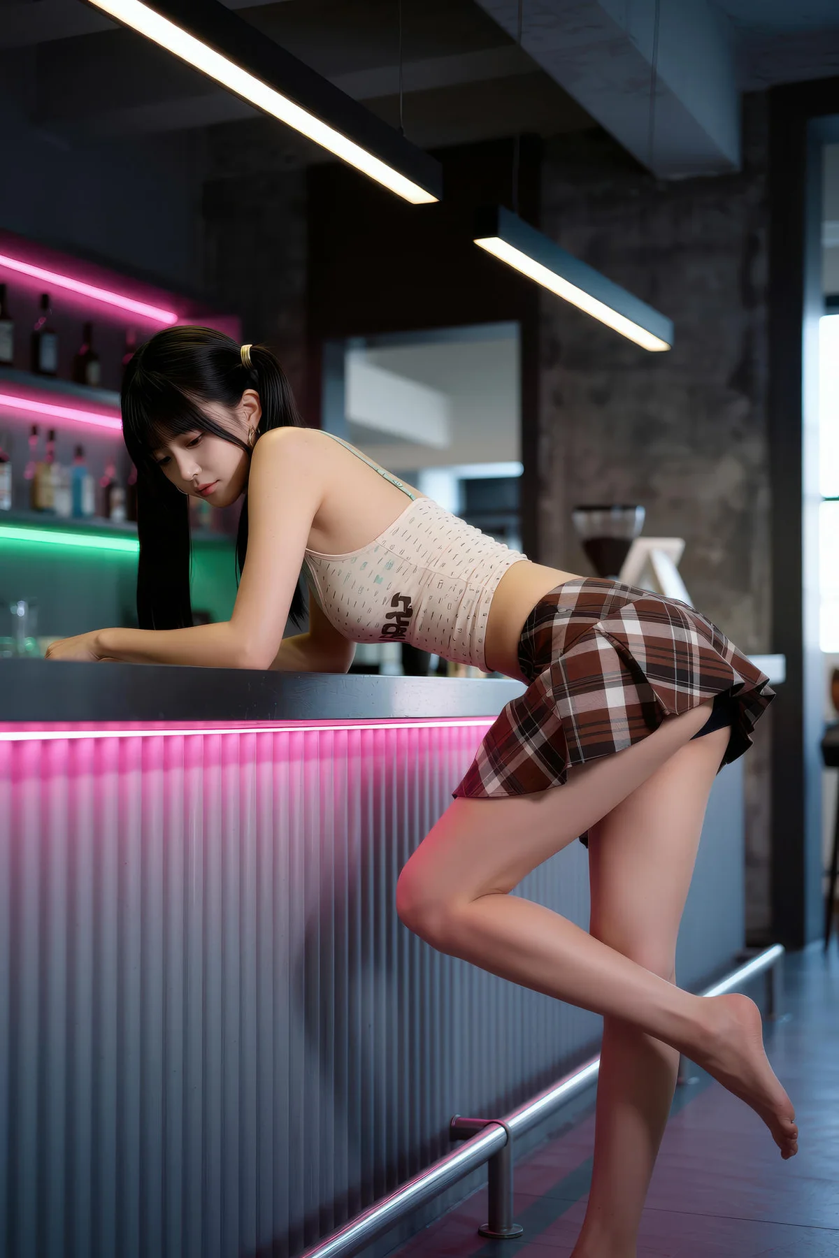AIG  No.551 柚柚格子短裙写真 - 53