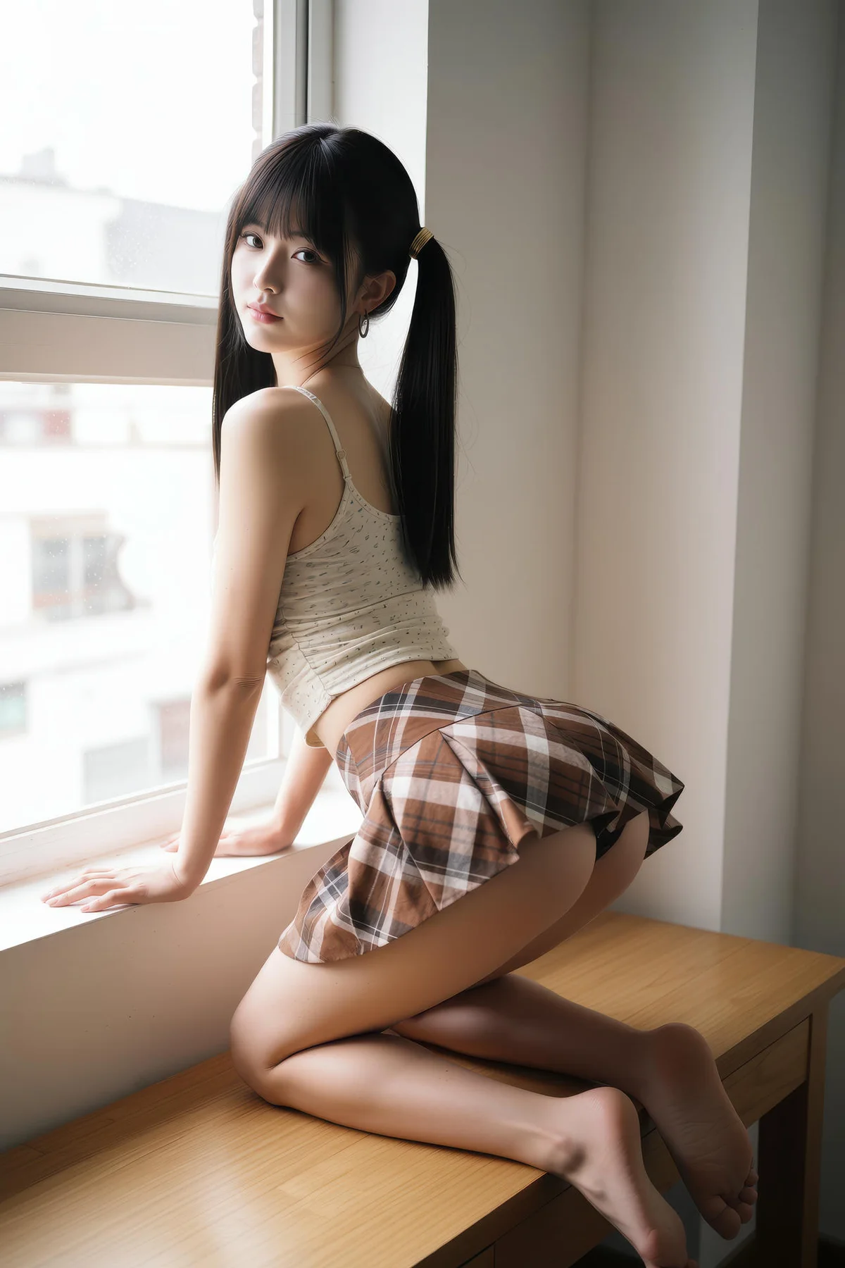 AIG  No.551 柚柚格子短裙写真 - 59