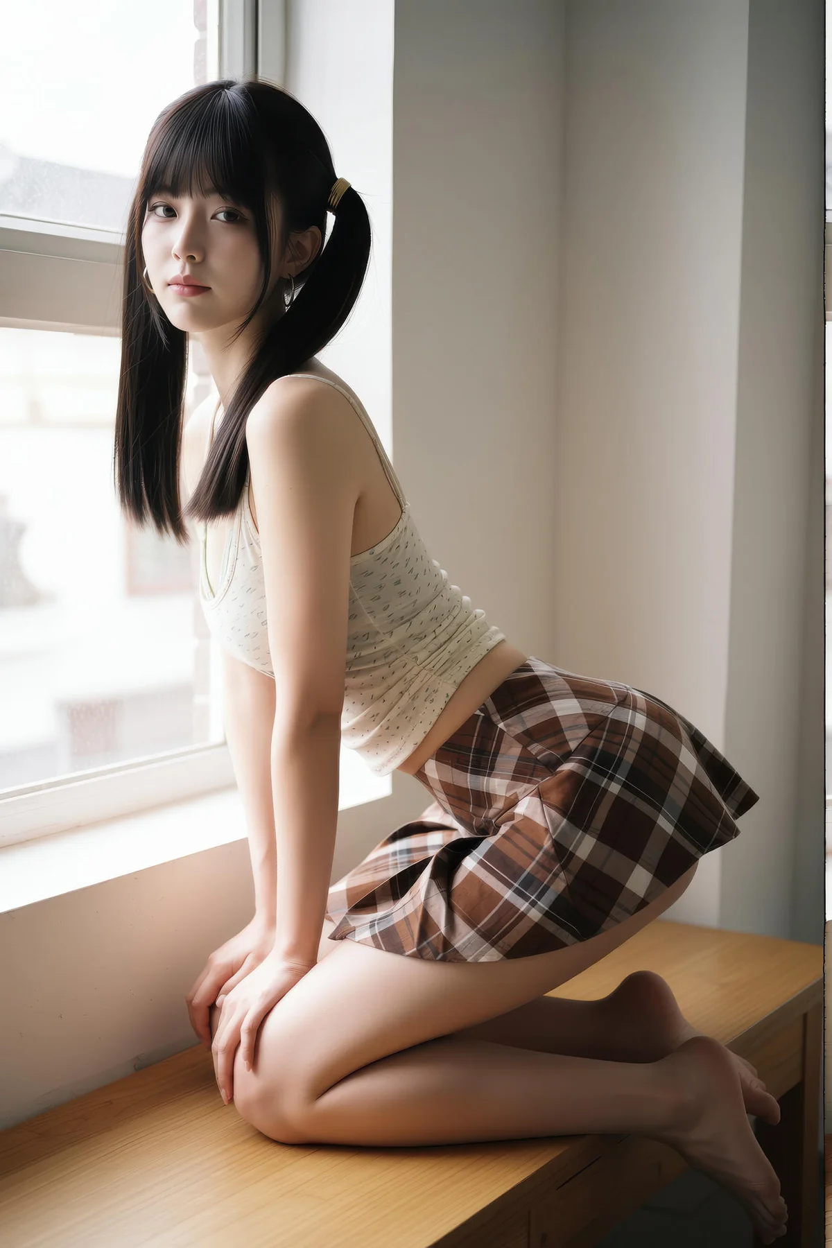 AIG  No.551 柚柚格子短裙写真 - 61