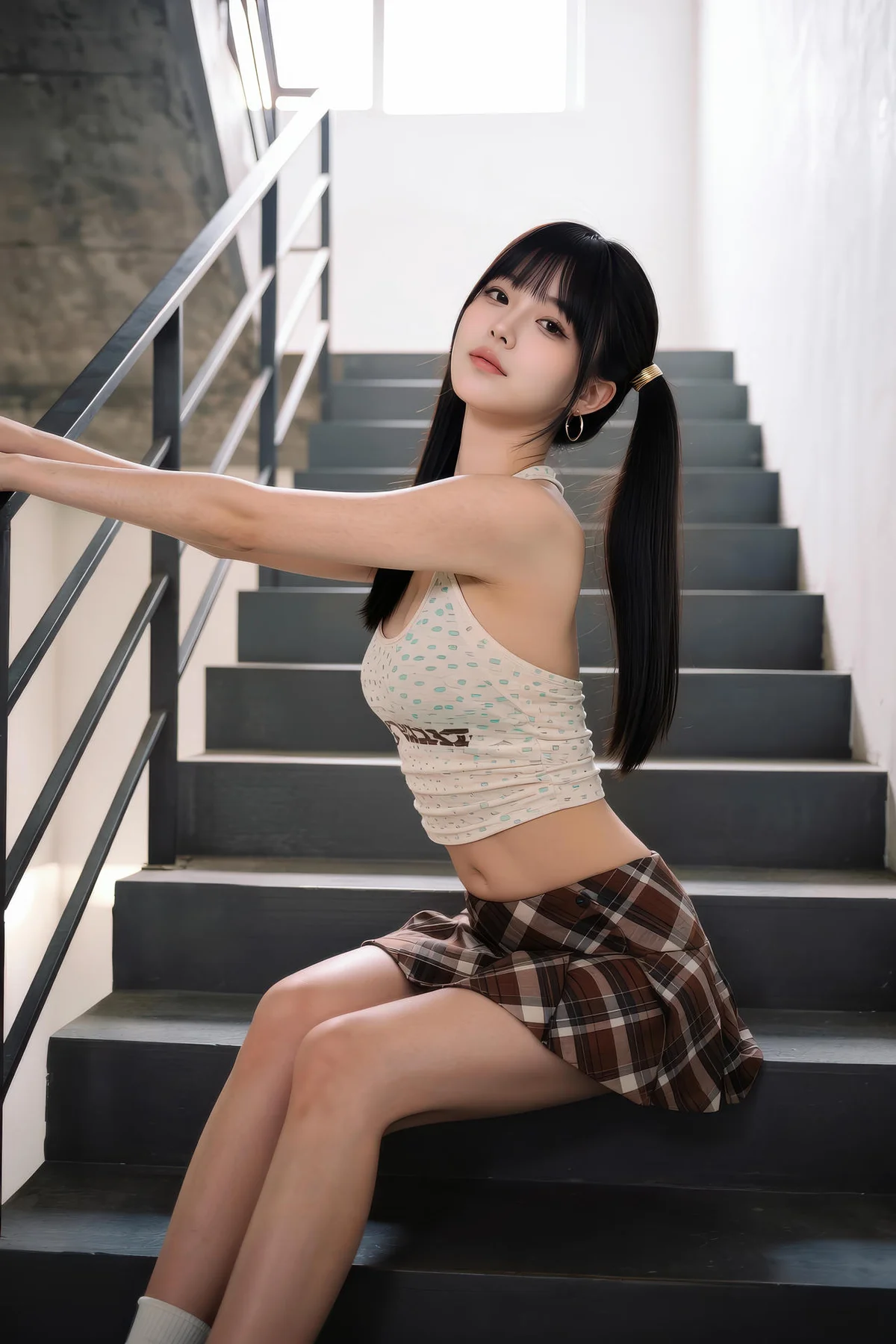 AIG  No.551 柚柚格子短裙写真 - 65