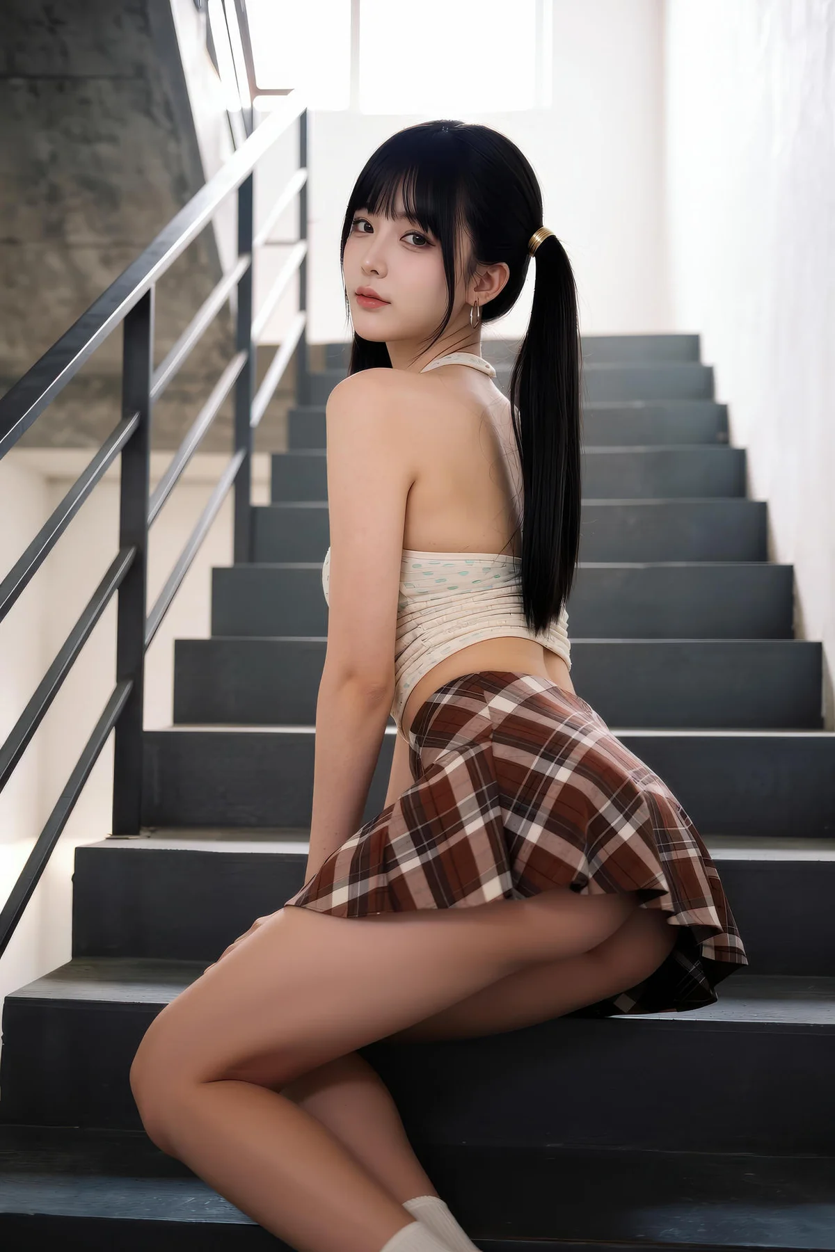 AIG  No.551 柚柚格子短裙写真 - 67