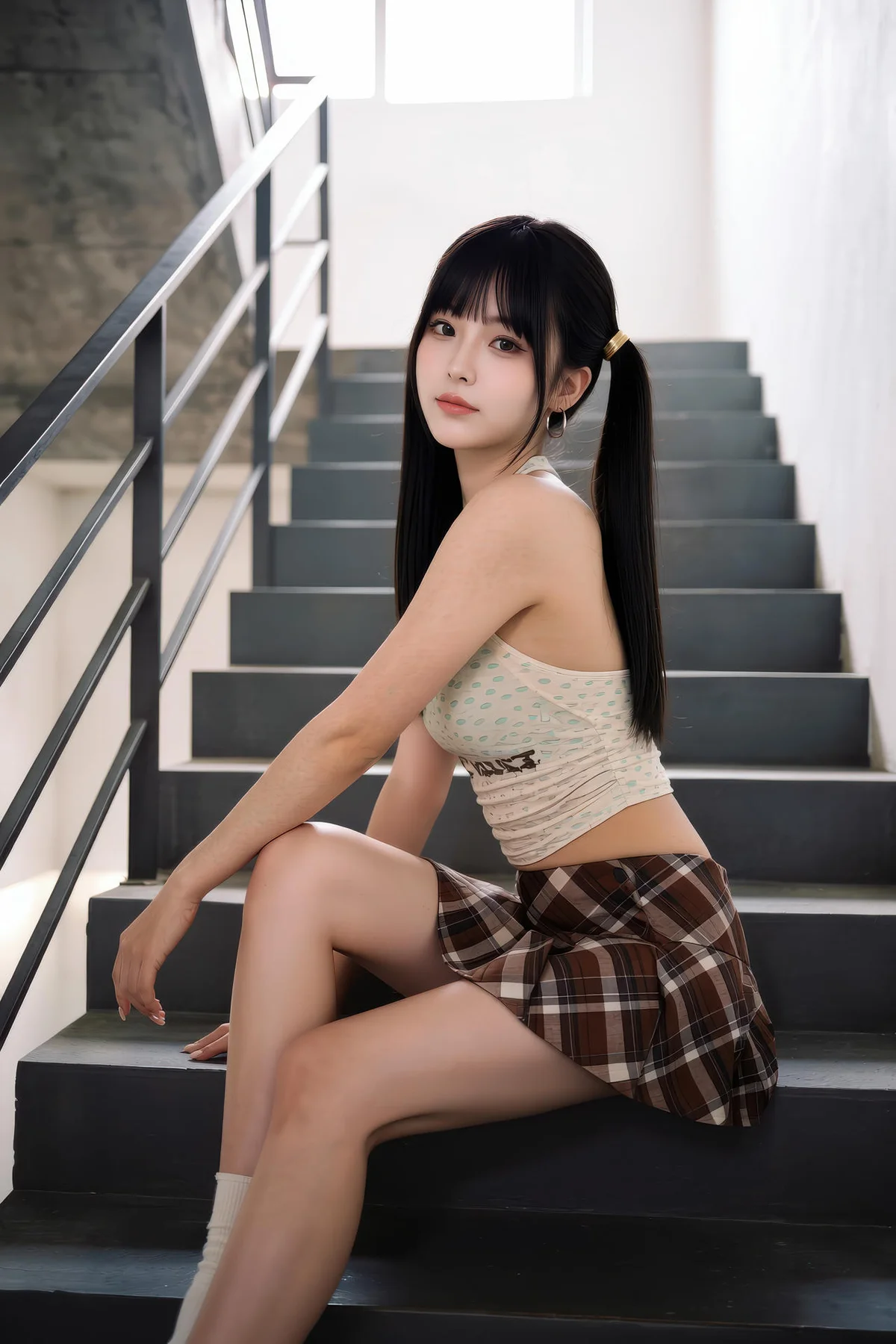 AIG  No.551 柚柚格子短裙写真 - 72