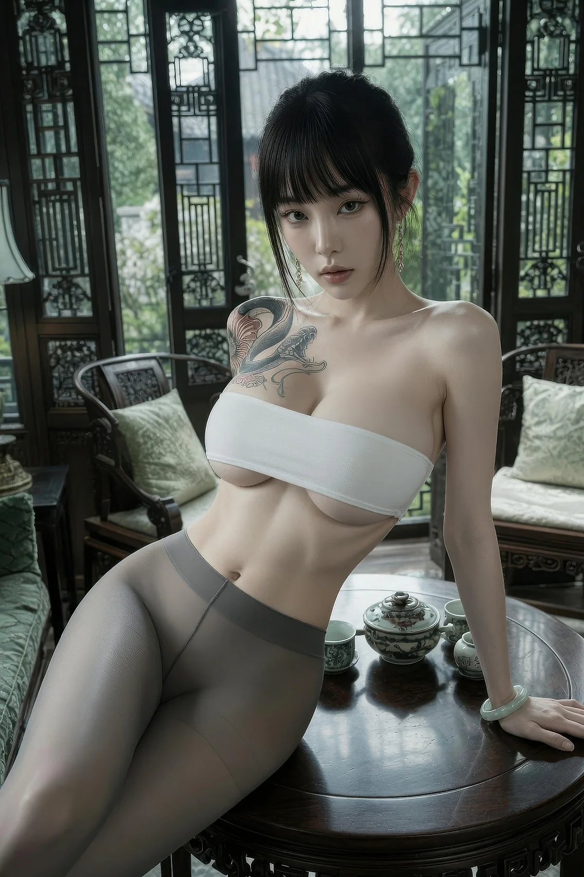 AIG  No.558 猸猸巫黑丝爆乳古色古香 - 16