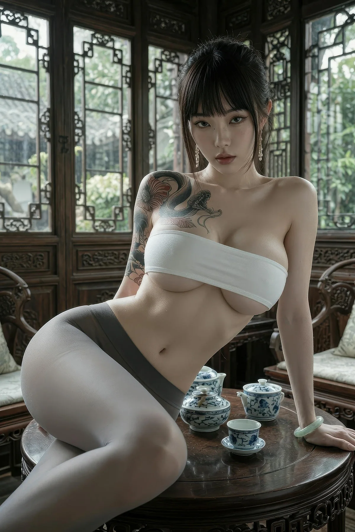 AIG  No.558 猸猸巫黑丝爆乳古色古香 - 23
