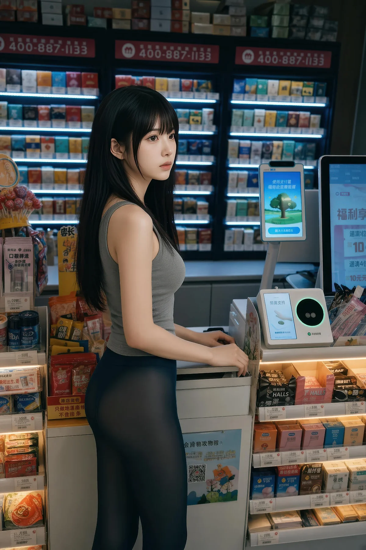 AIG  No.566 芭喜mila便利店黑丝主题写真 - 18