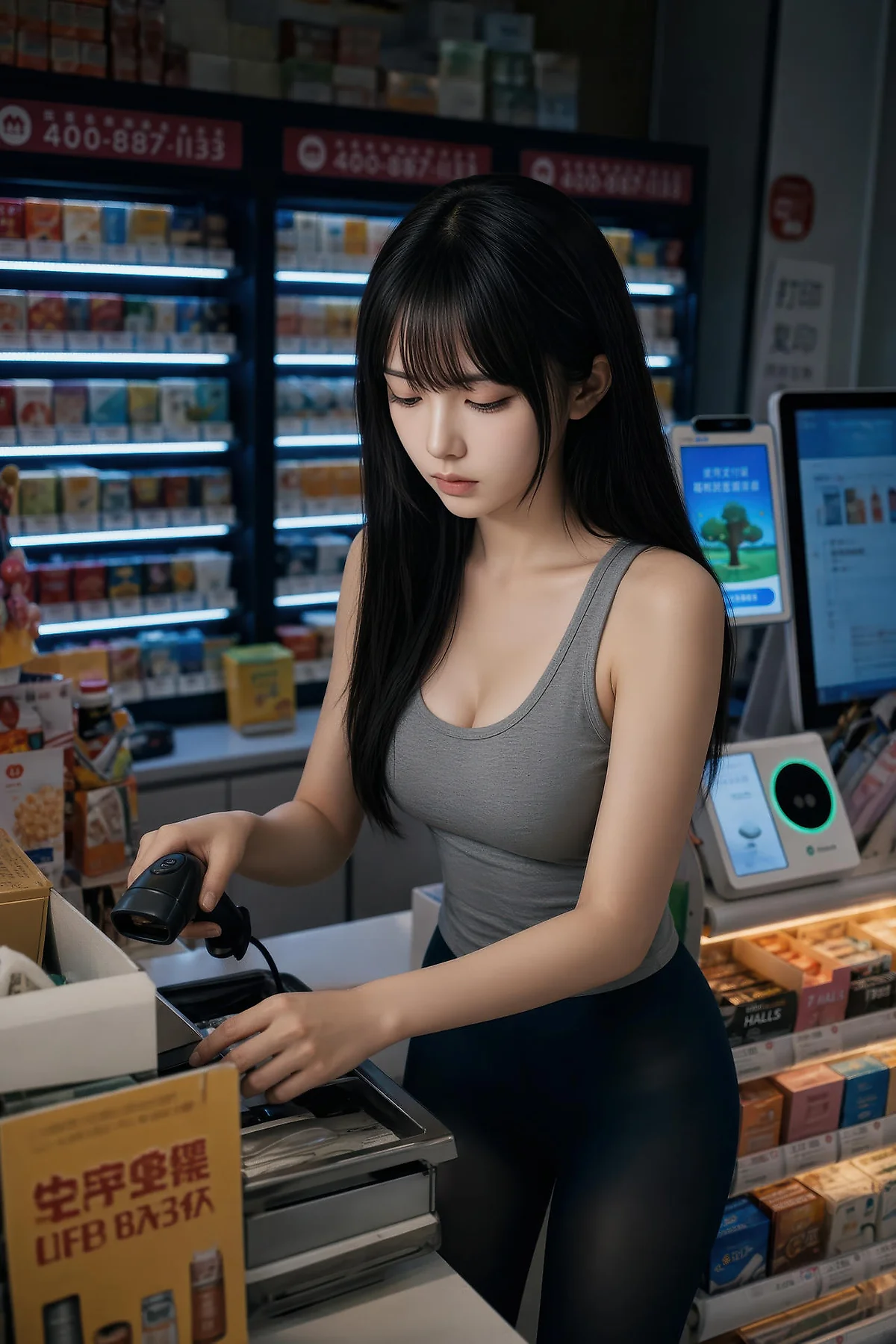 AIG  No.566 芭喜mila便利店黑丝主题写真 - 20