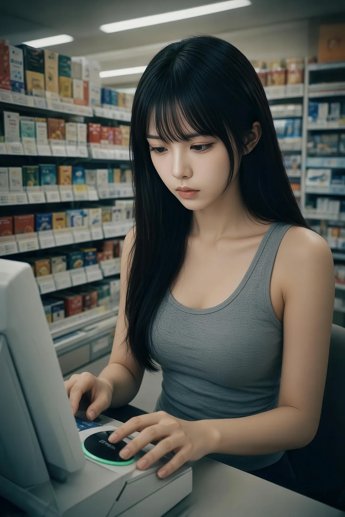 AIG  No.566 芭喜mila便利店黑丝主题写真 - 23