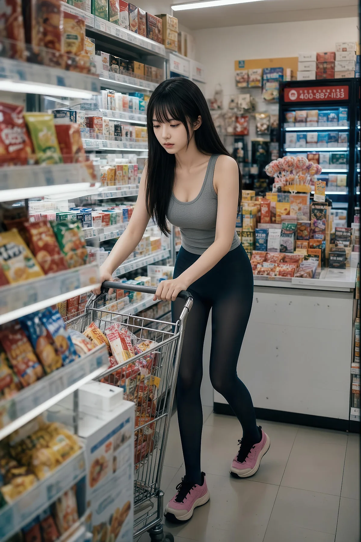 AIG  No.566 芭喜mila便利店黑丝主题写真 - 26