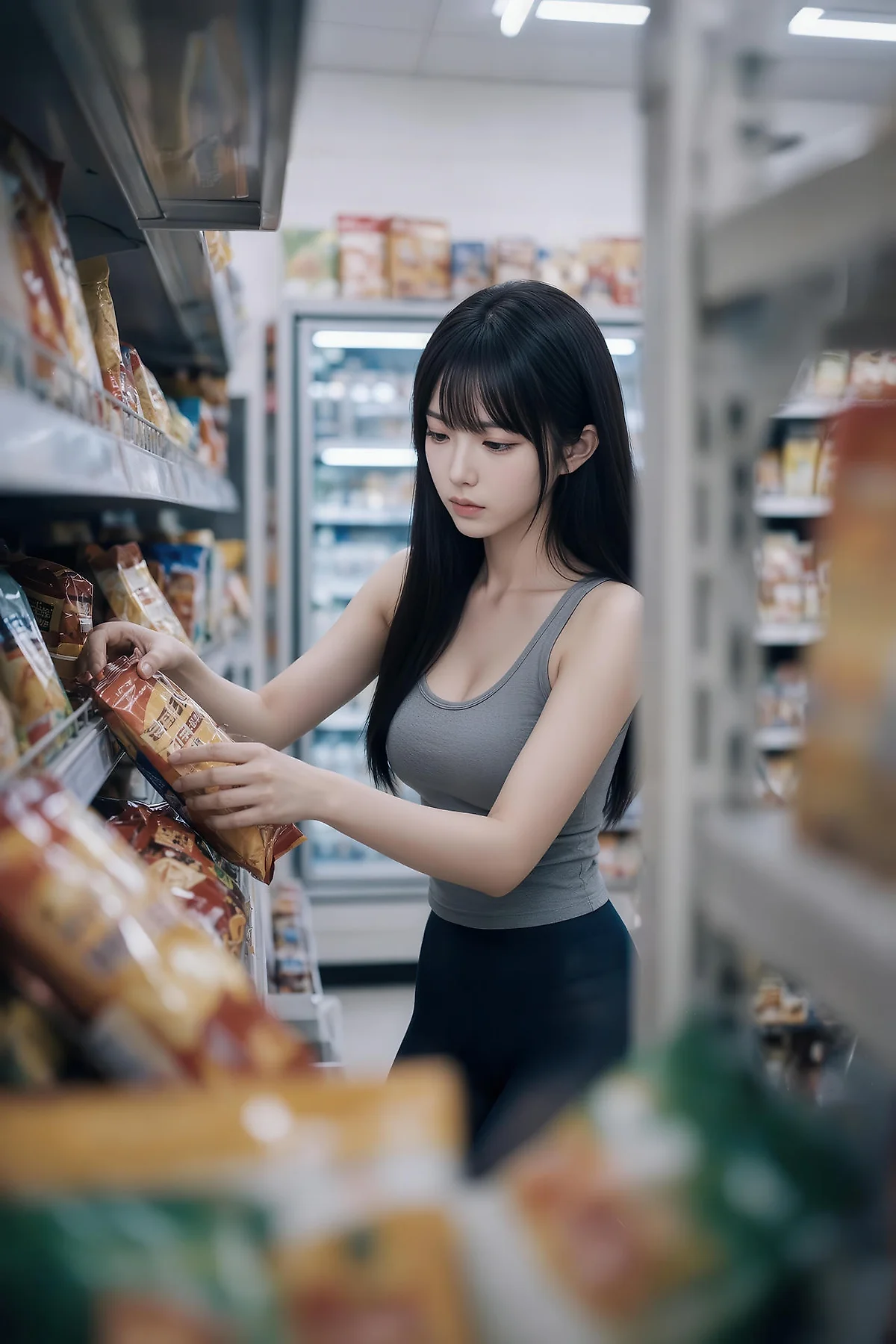 AIG  No.566 芭喜mila便利店黑丝主题写真 - 36