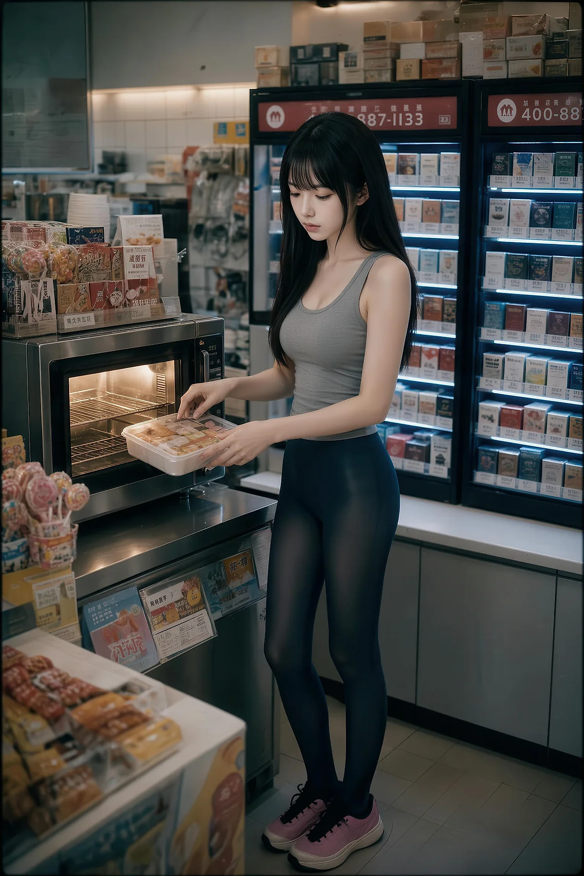 AIG  No.566 芭喜mila便利店黑丝主题写真 - 46