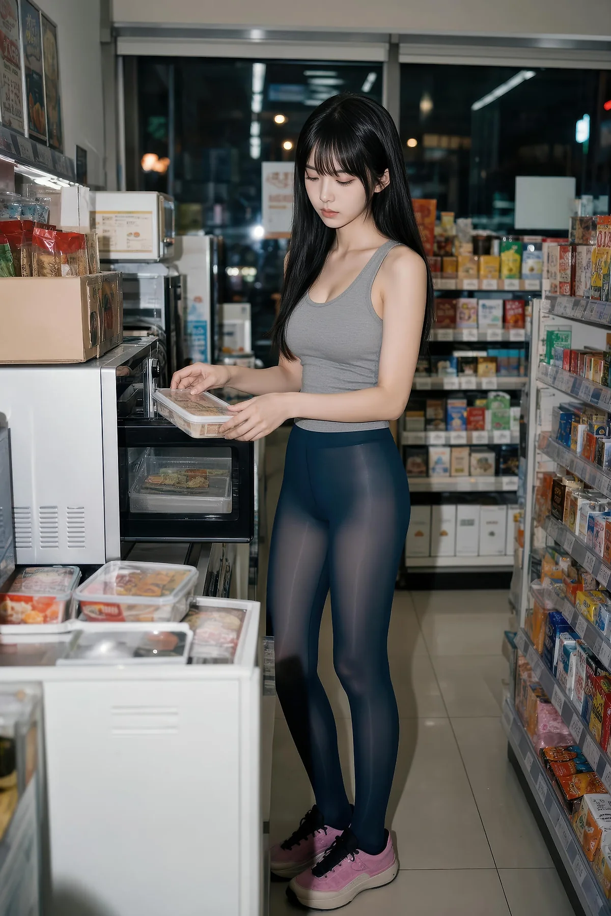 AIG  No.566 芭喜mila便利店黑丝主题写真 - 47