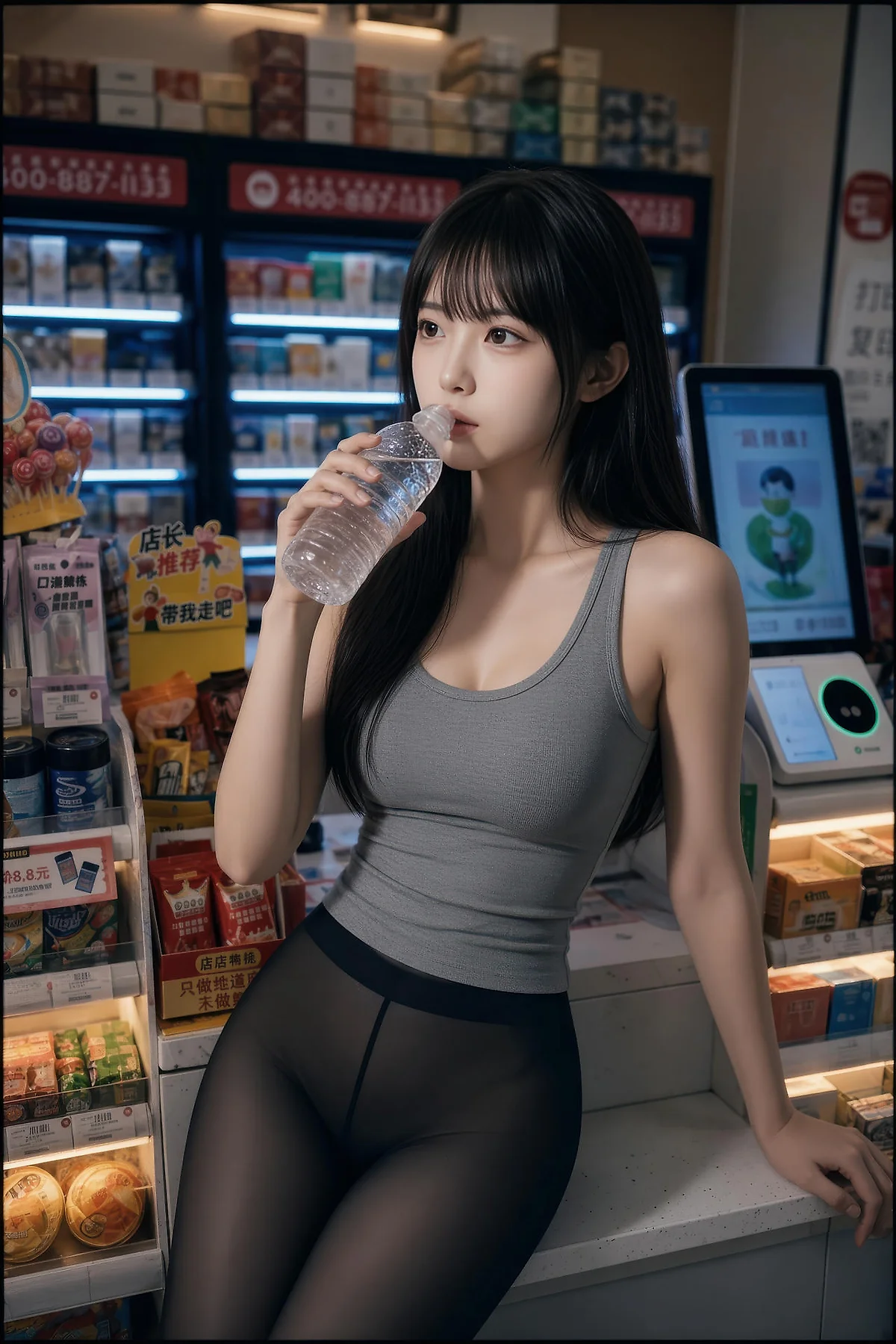 AIG  No.566 芭喜mila便利店黑丝主题写真 - 62